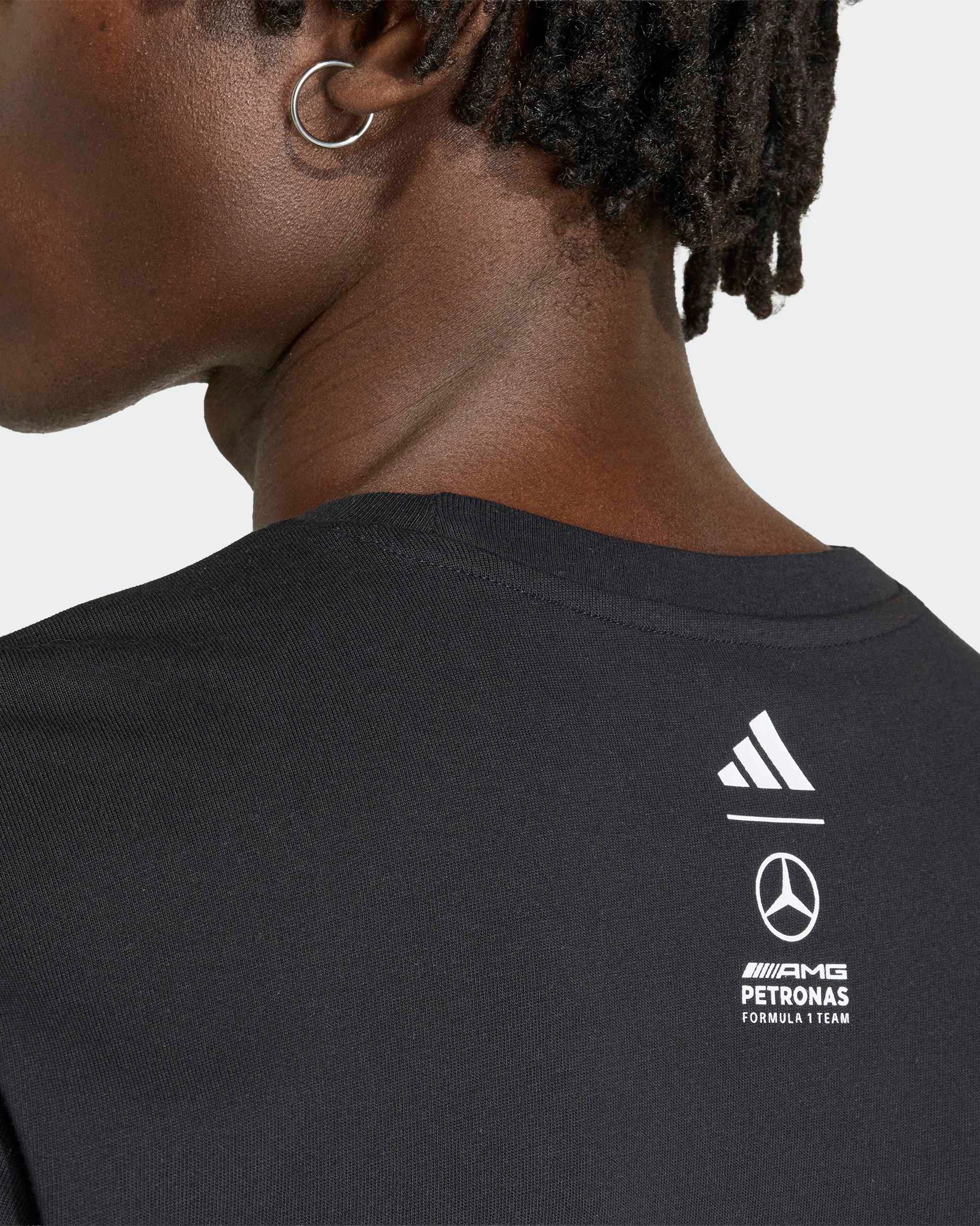 Mens George Russell Graphic T-shirt Black - Image 5