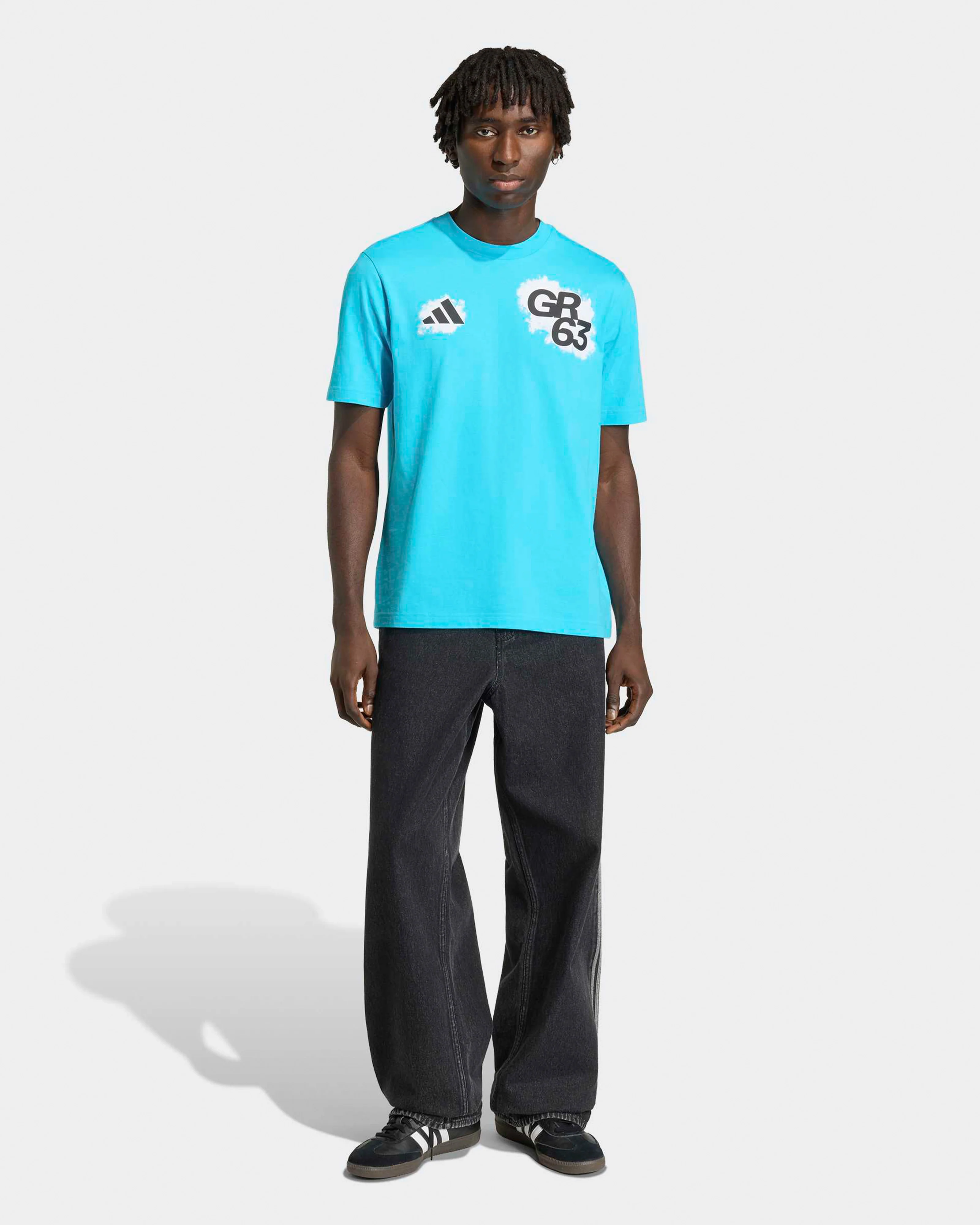 Mens George Russell T-shirt Blue - Image 3