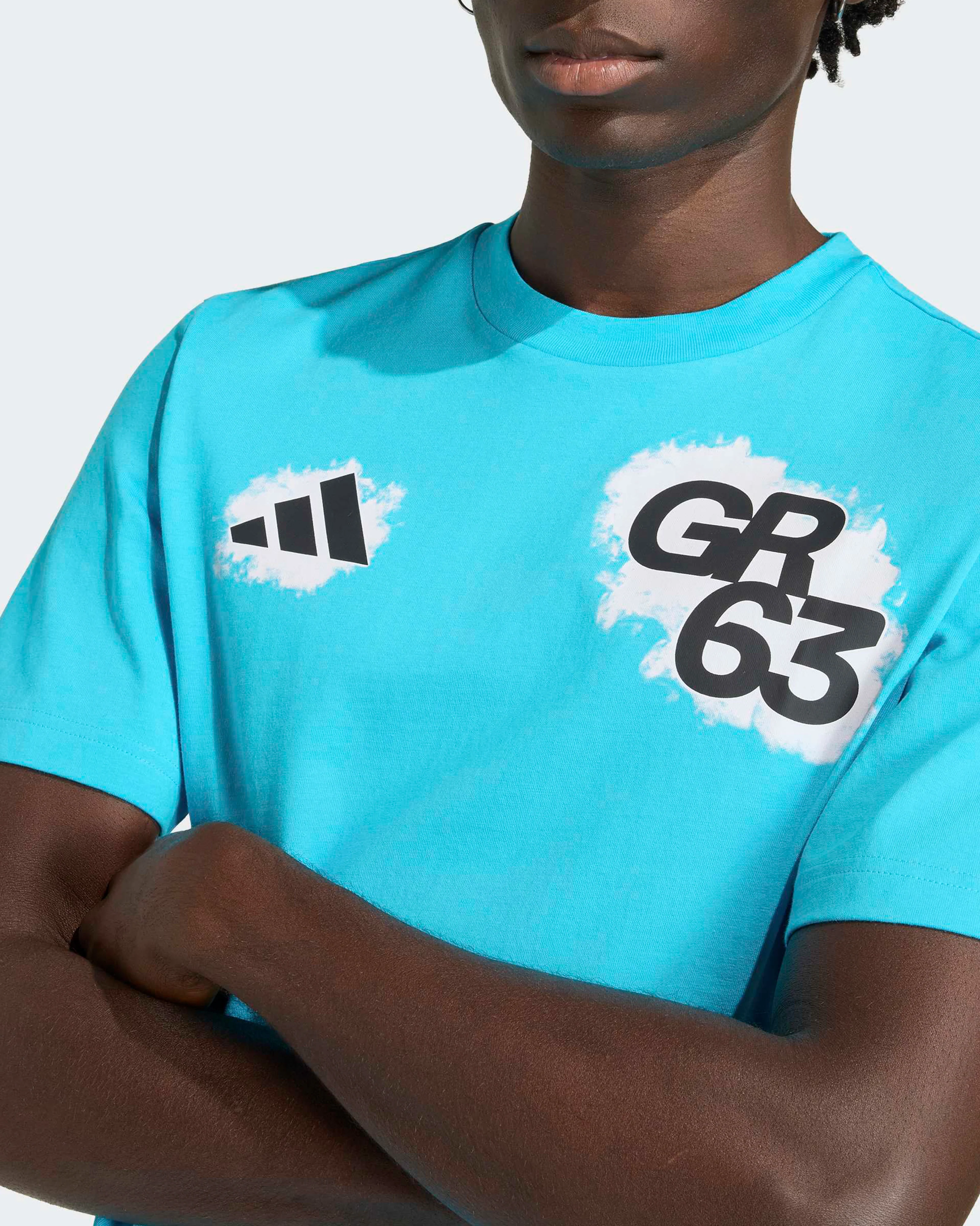 Mens George Russell T-shirt Blue - Image 4