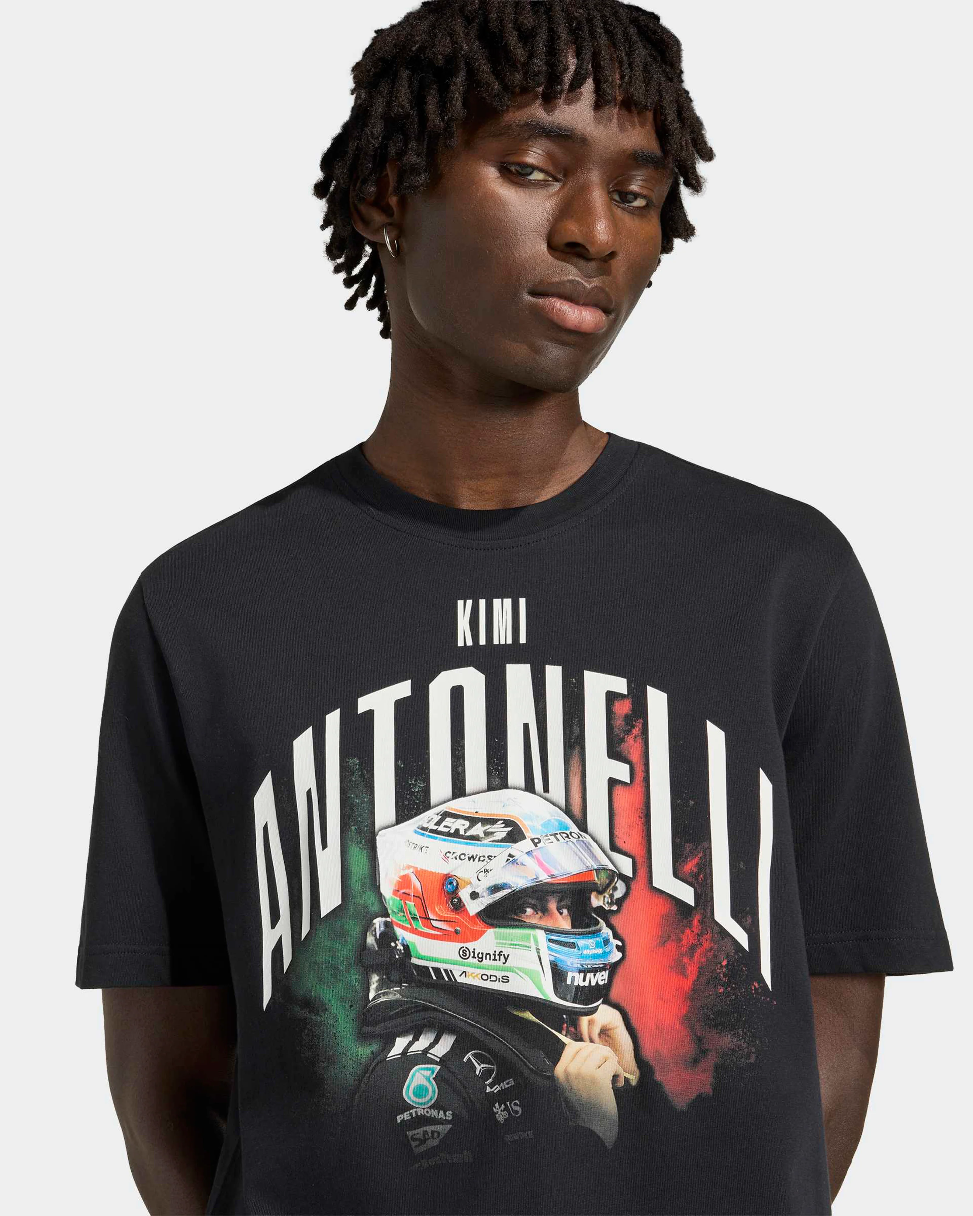 Mens Kimi Antonelli Graphic T-shirt Black - Image 4
