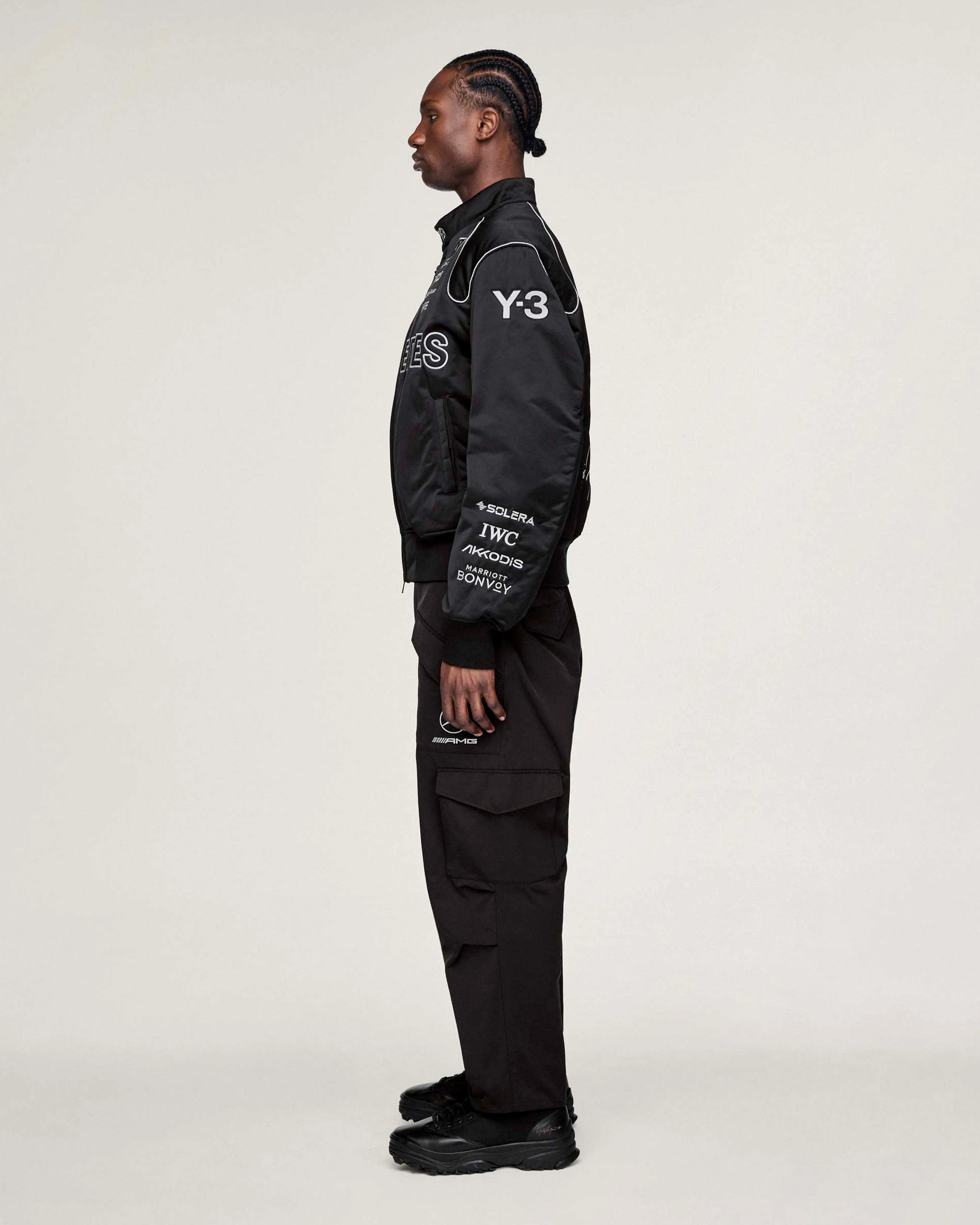Y-3 Team Jacket Black - Image 4