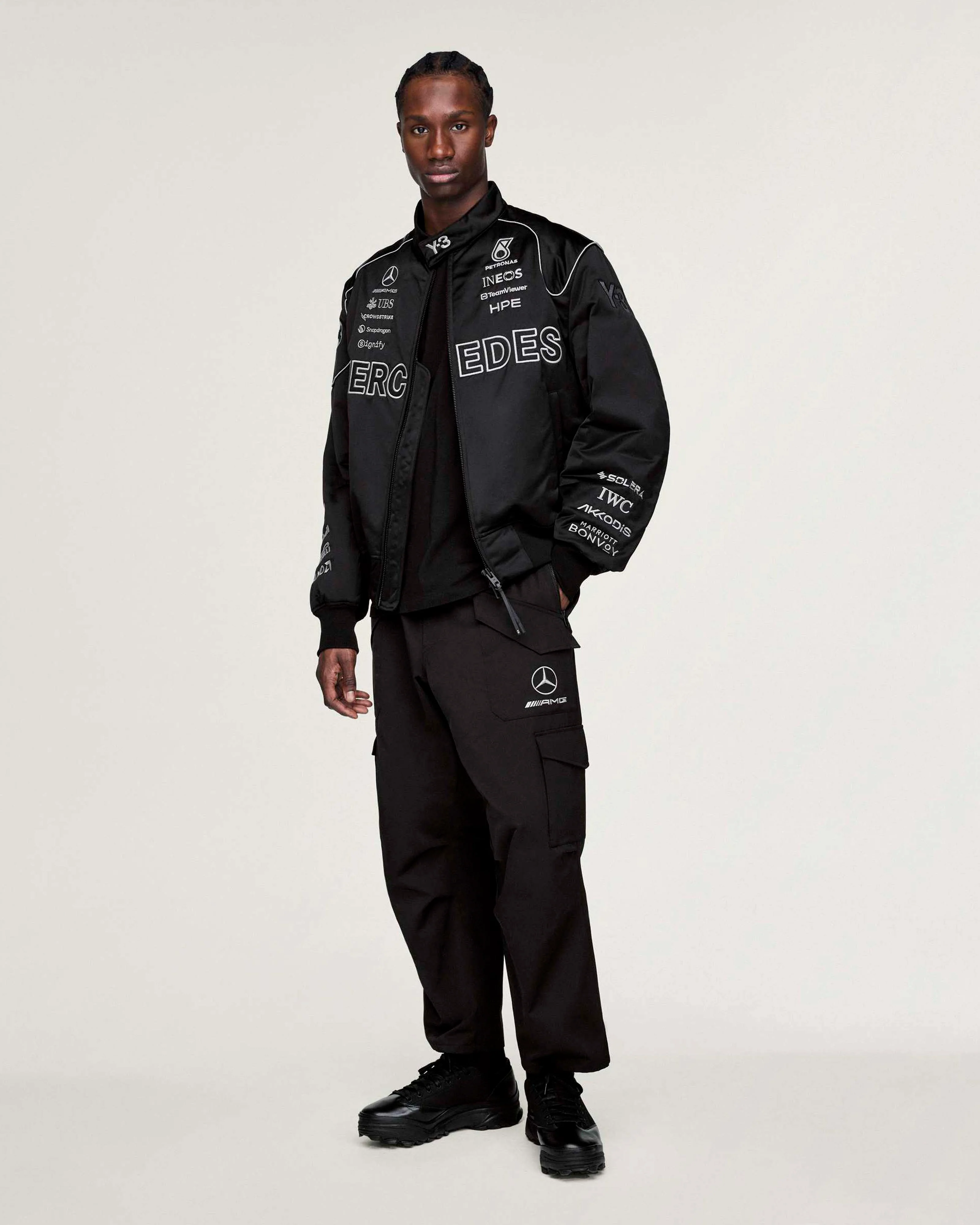 Y-3 Team Jacket Black - Image 5