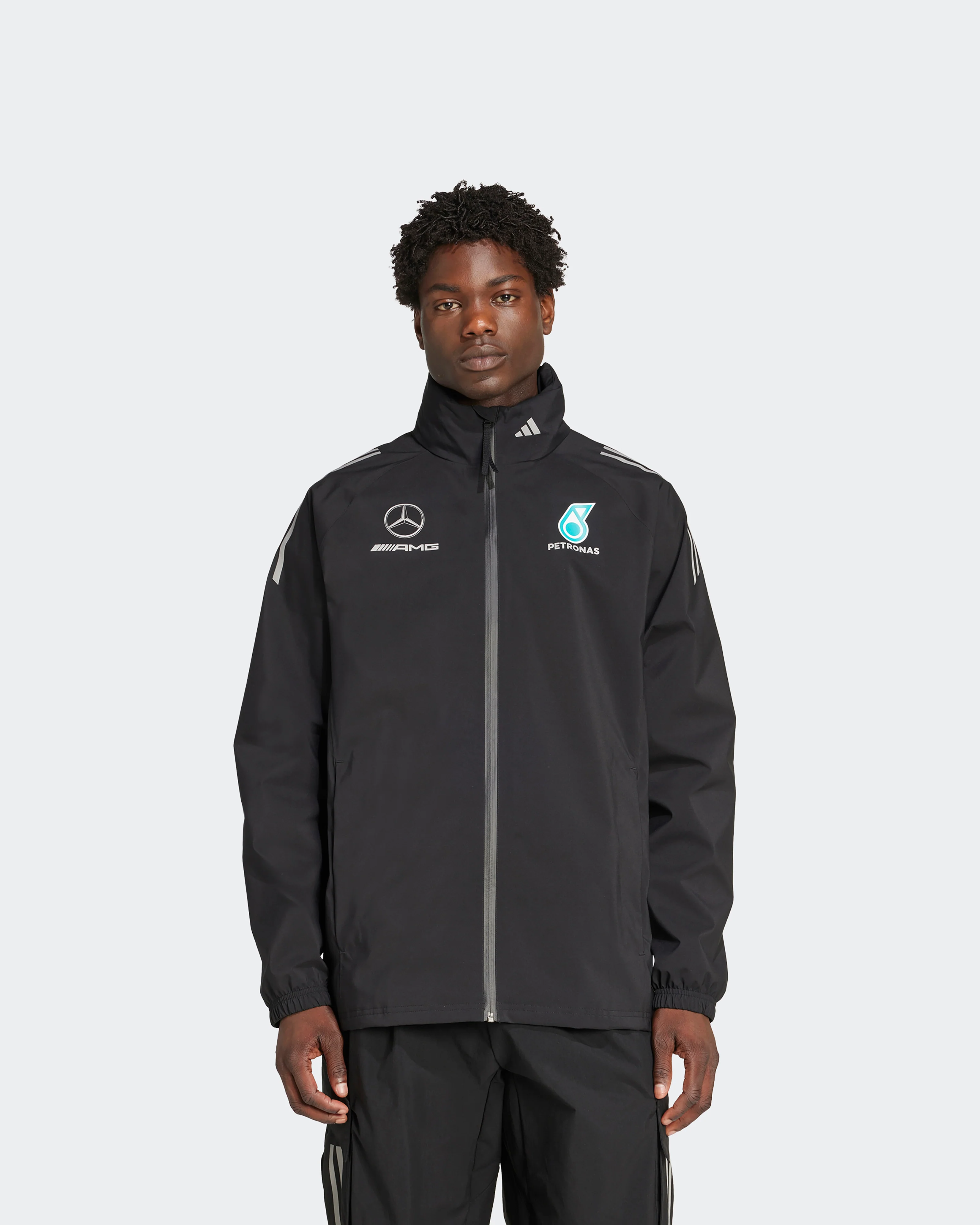 Mens 2025 Mechanics Rain Jacket Black - Image 4