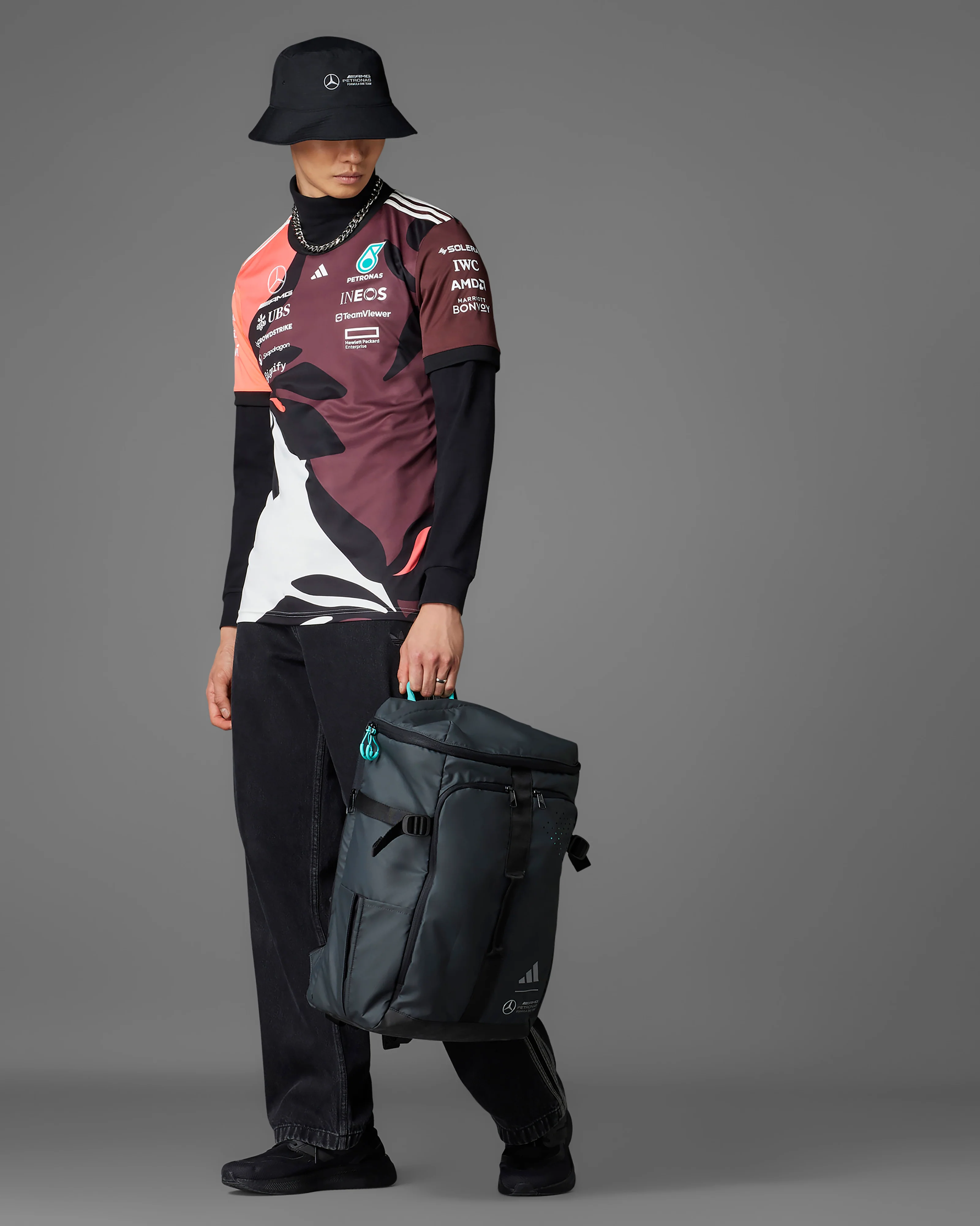 Mens 2025 Miami Team Driver Tee Floral - Image 8