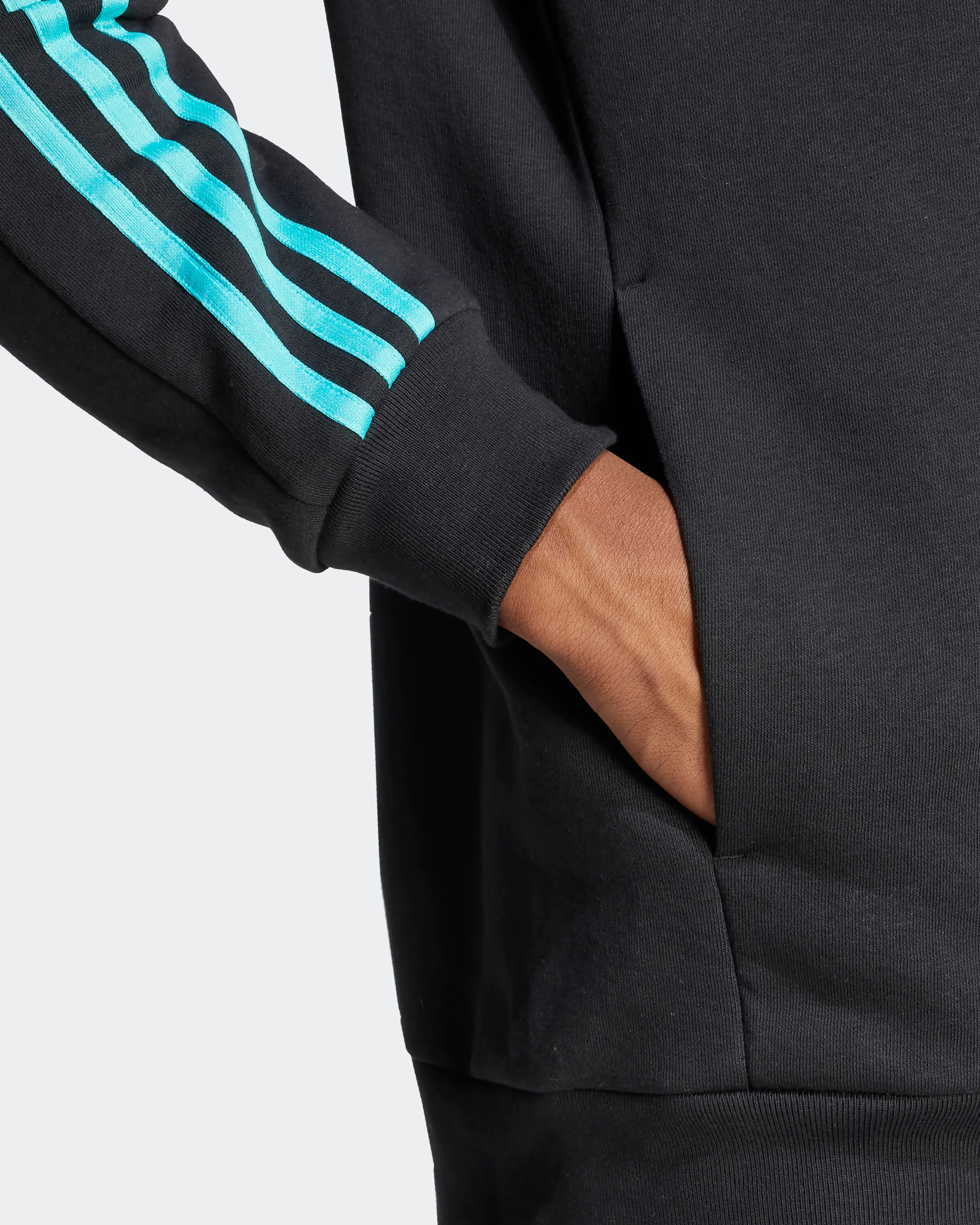 Mens DNA Full-Zip Hoody Black - Image 4