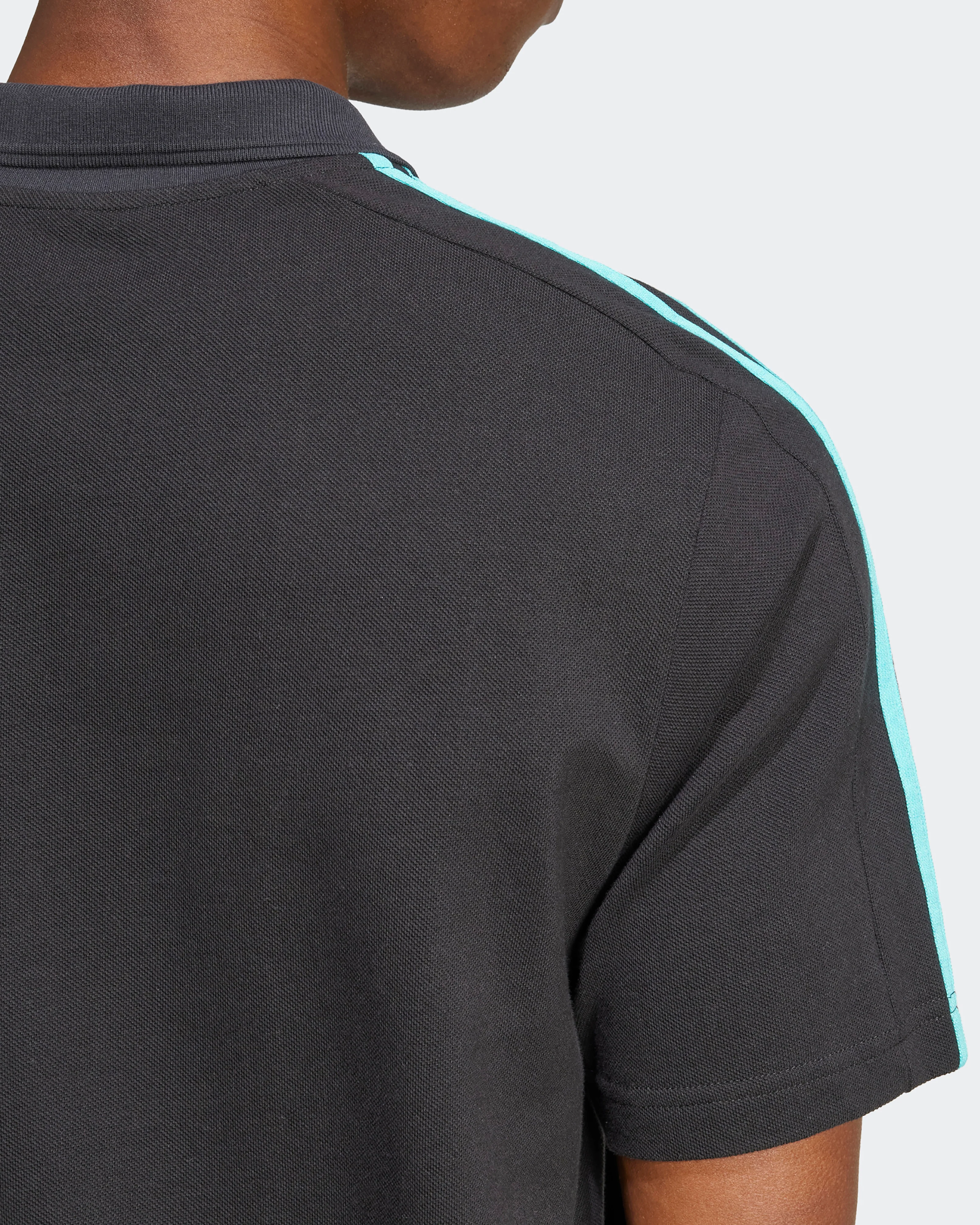 Mens DNA Polo Black - Image 4