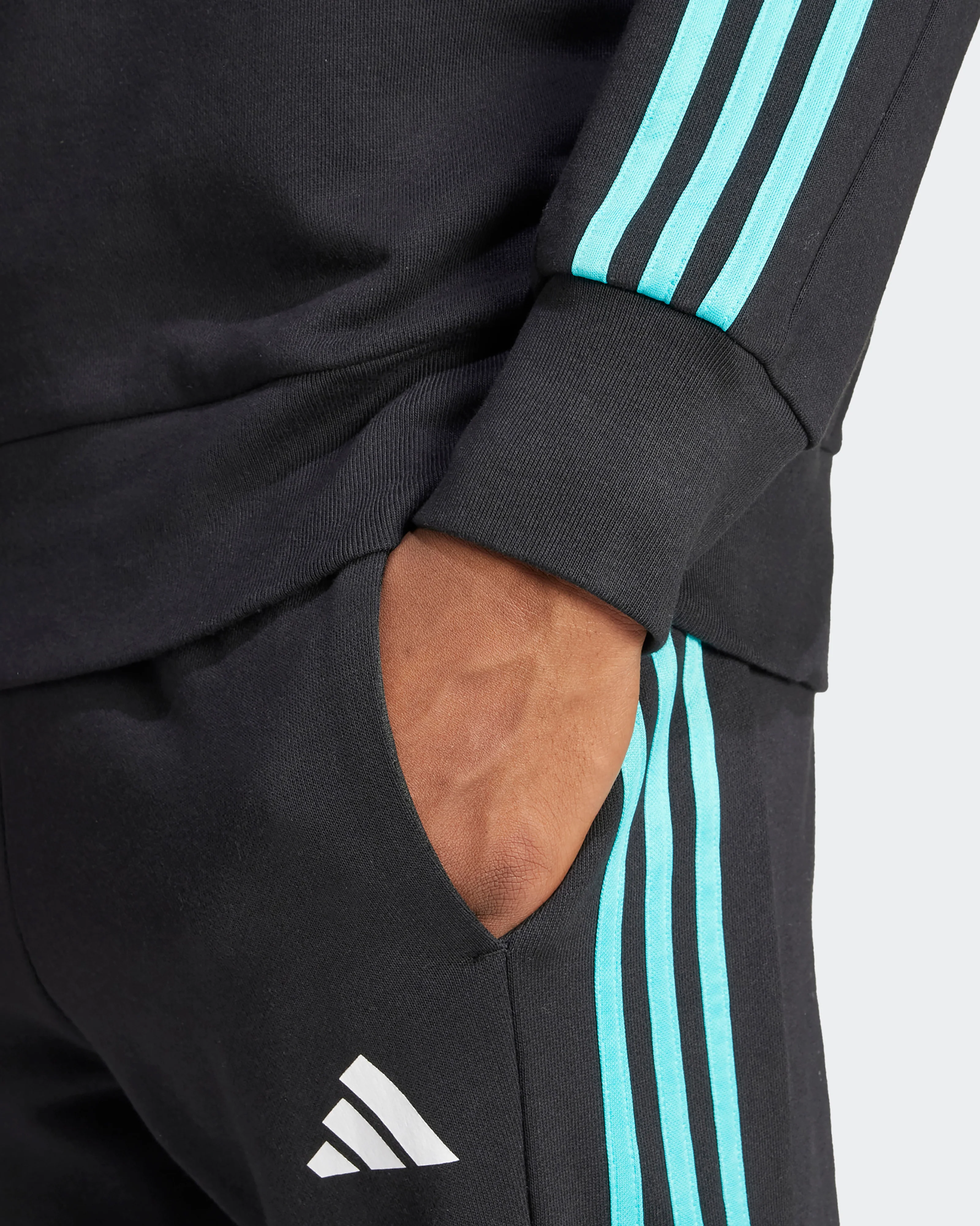 Mens DNA Sweat Top Black - Image 4