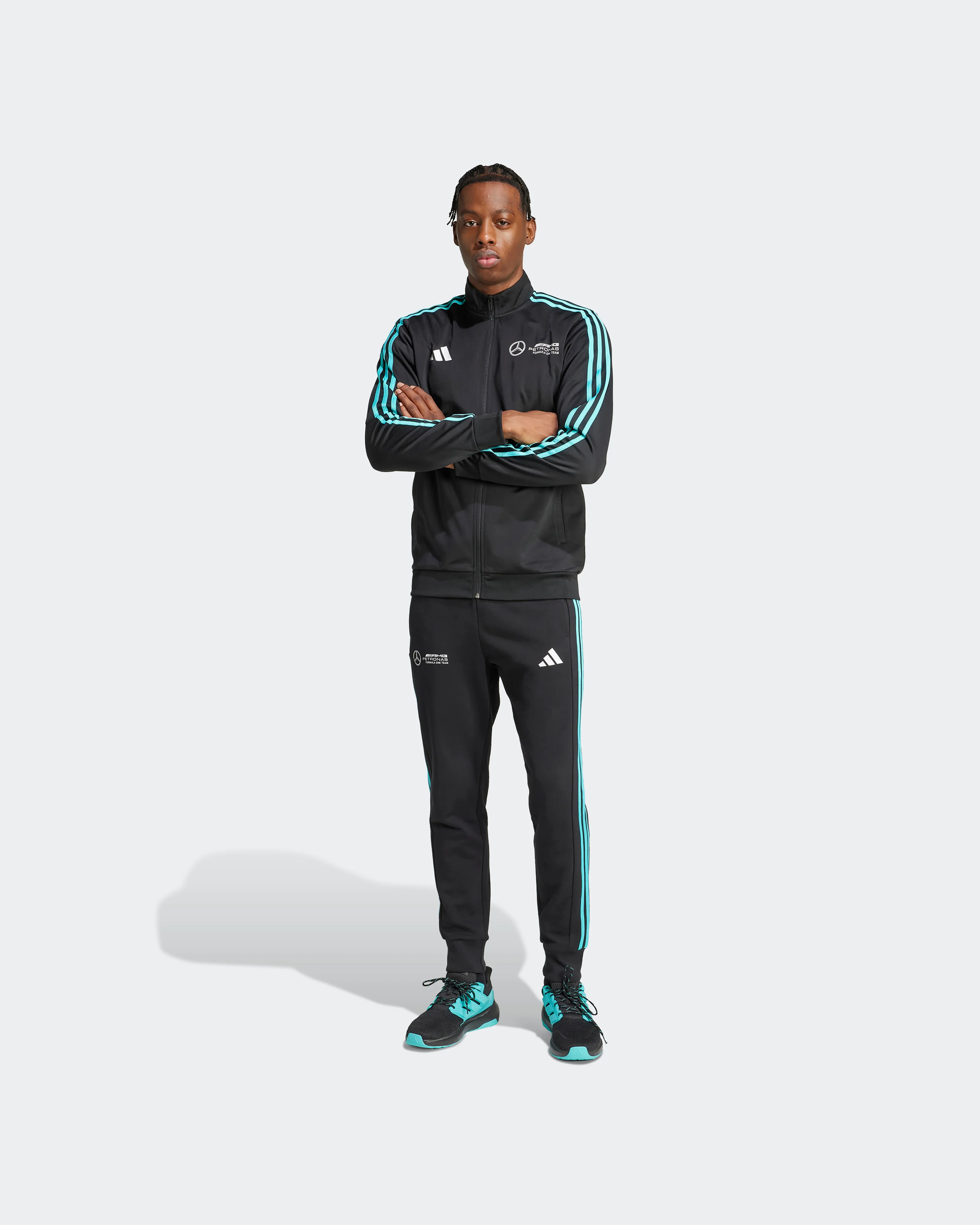 Mens DNA Track Top Black - Image 3