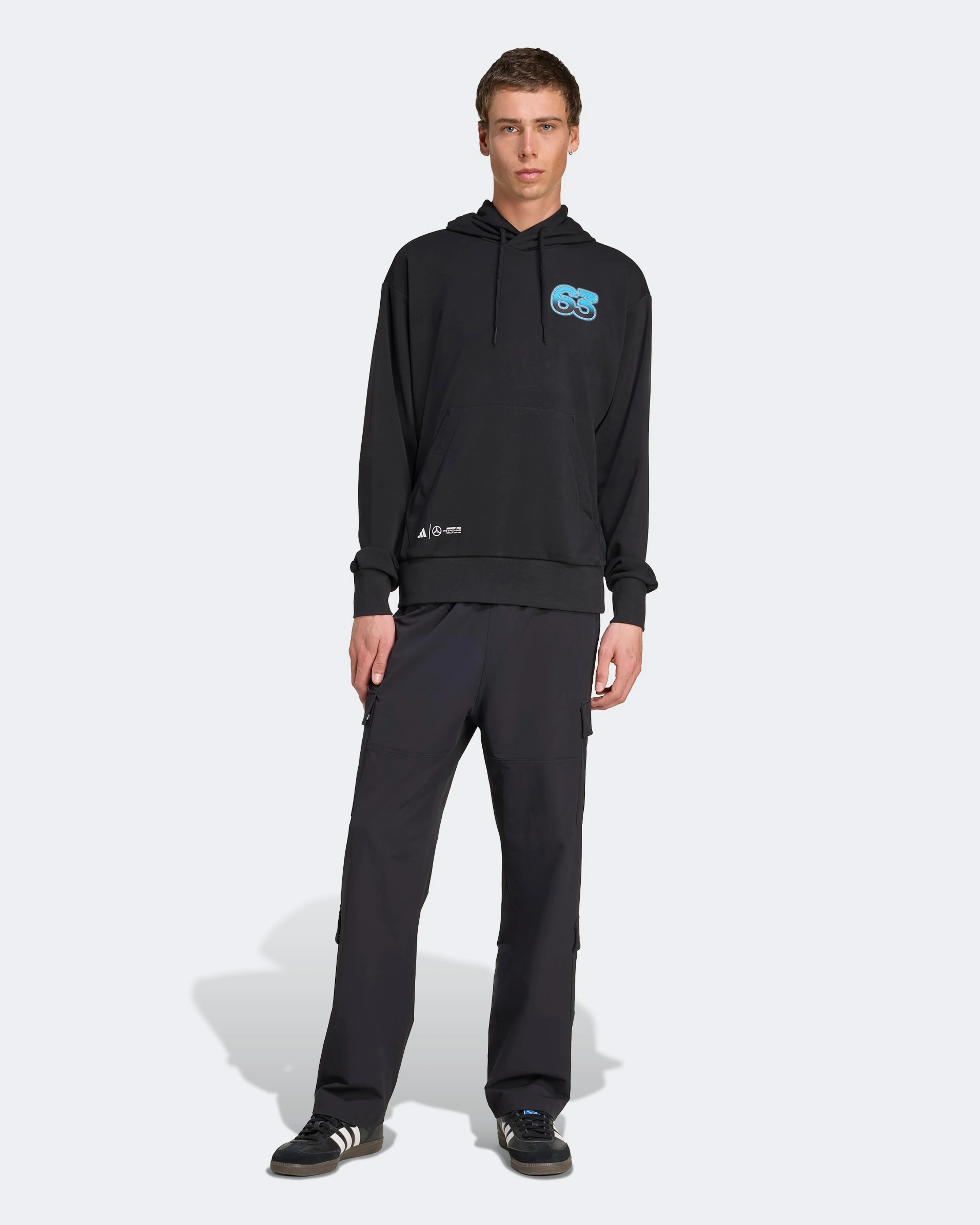 Mens George Russell Graphic Hoody Black - Image 3