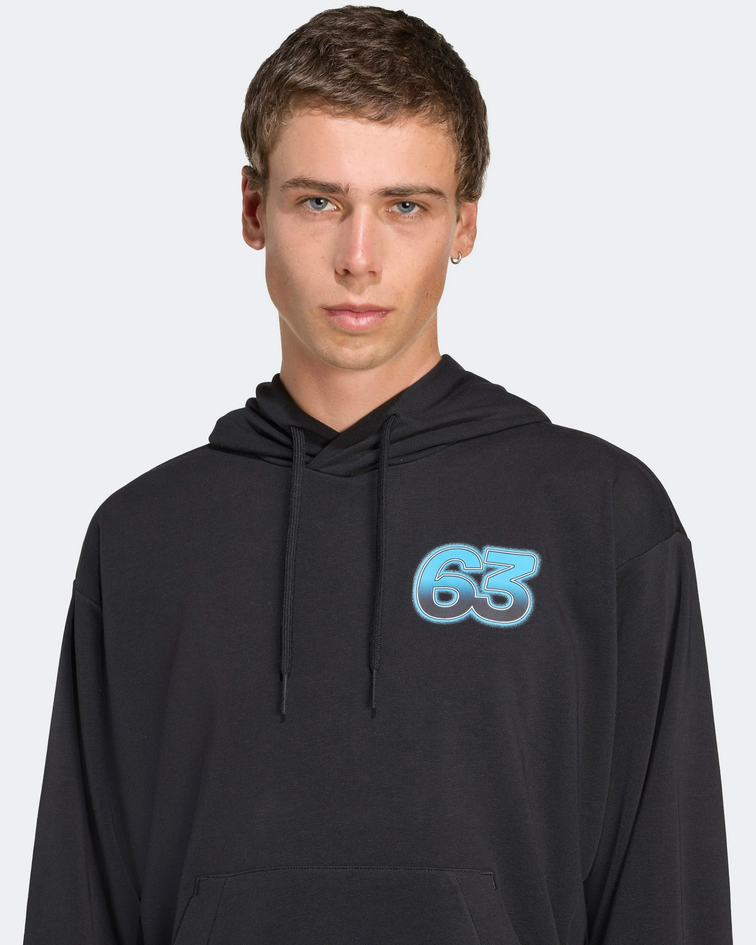 Mens George Russell Graphic Hoody Black - Image 4