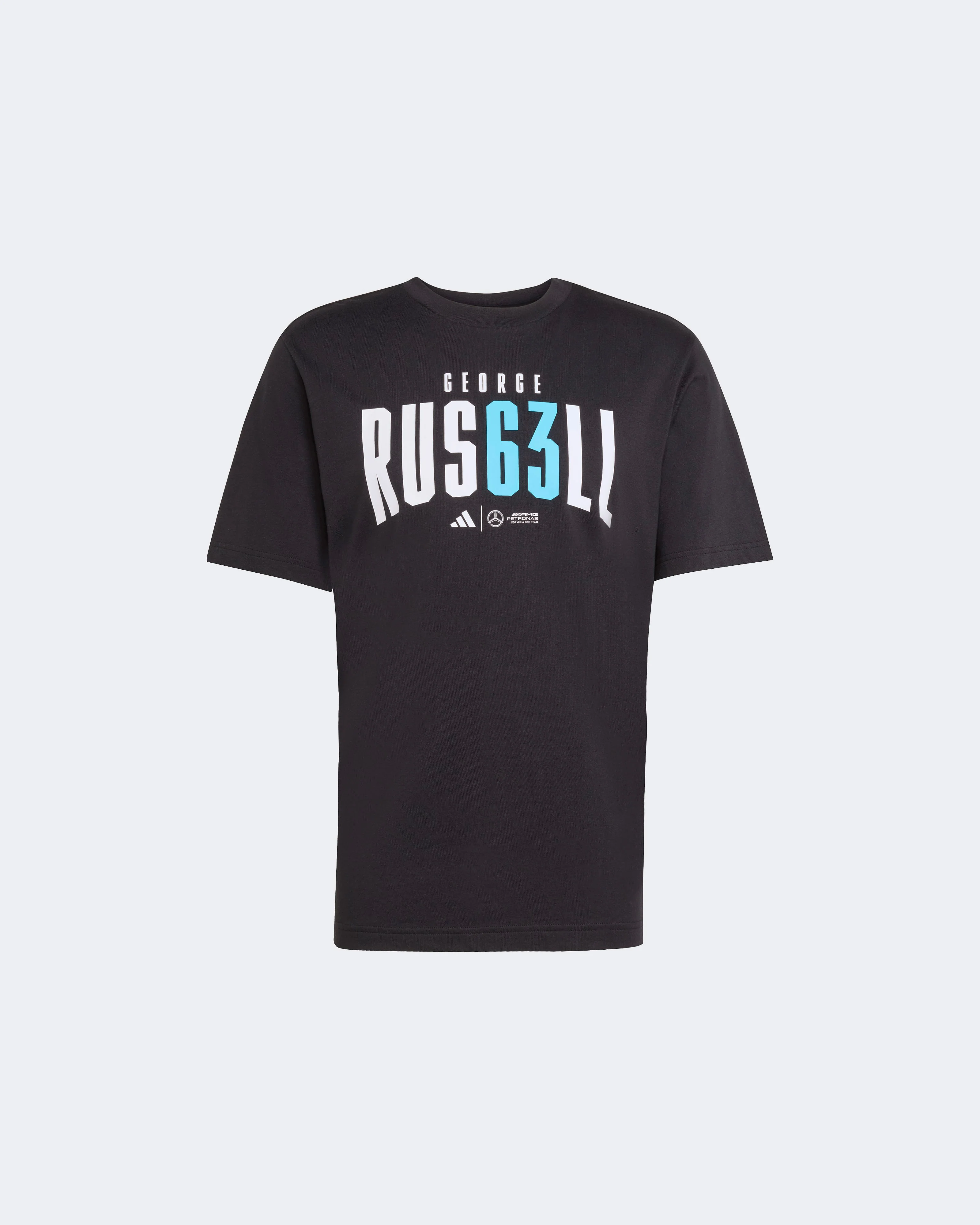 Mens George Russell T-shirt Black - Image 6