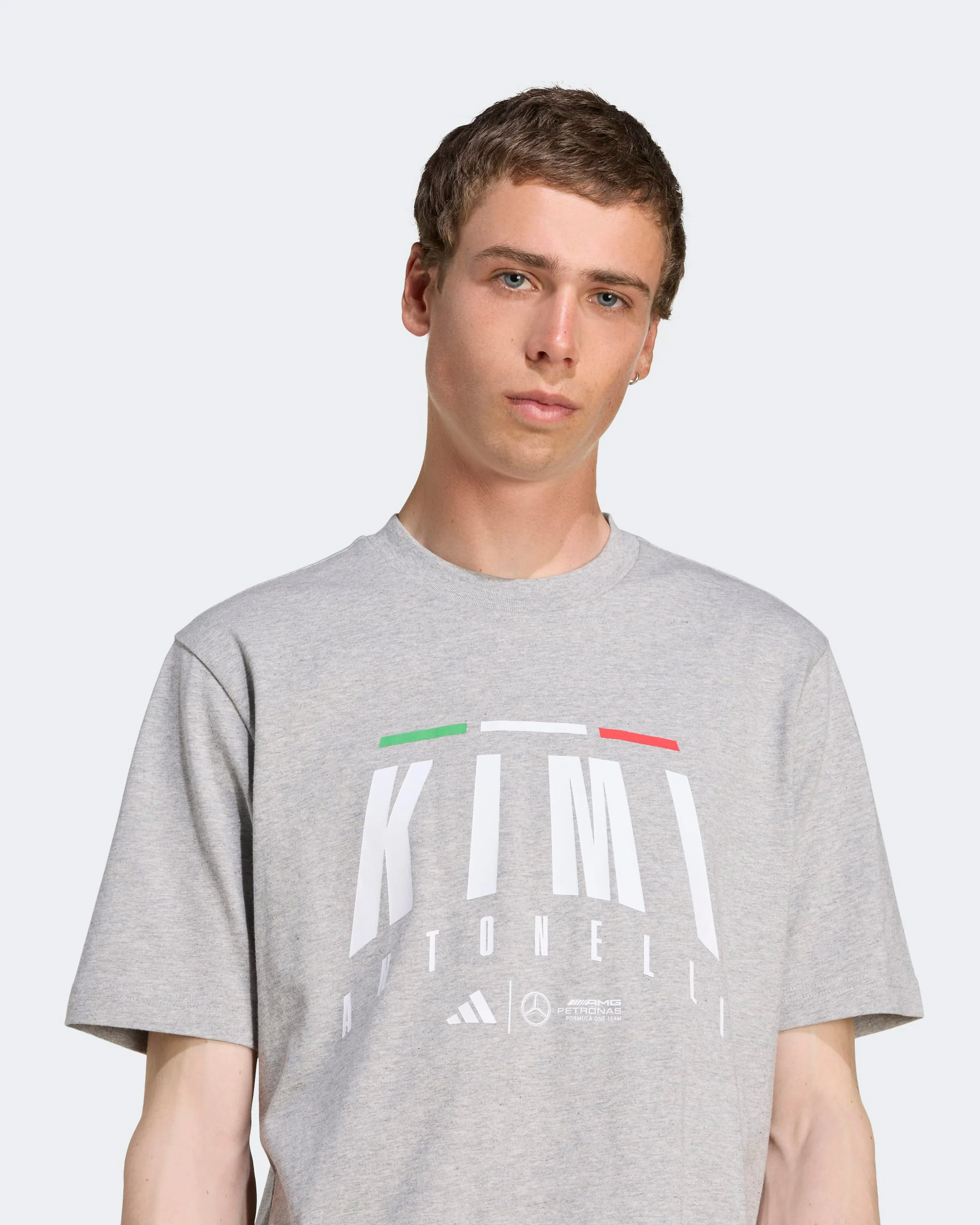 Mens Kimi Antonelli T-shirt Grey - Image 4