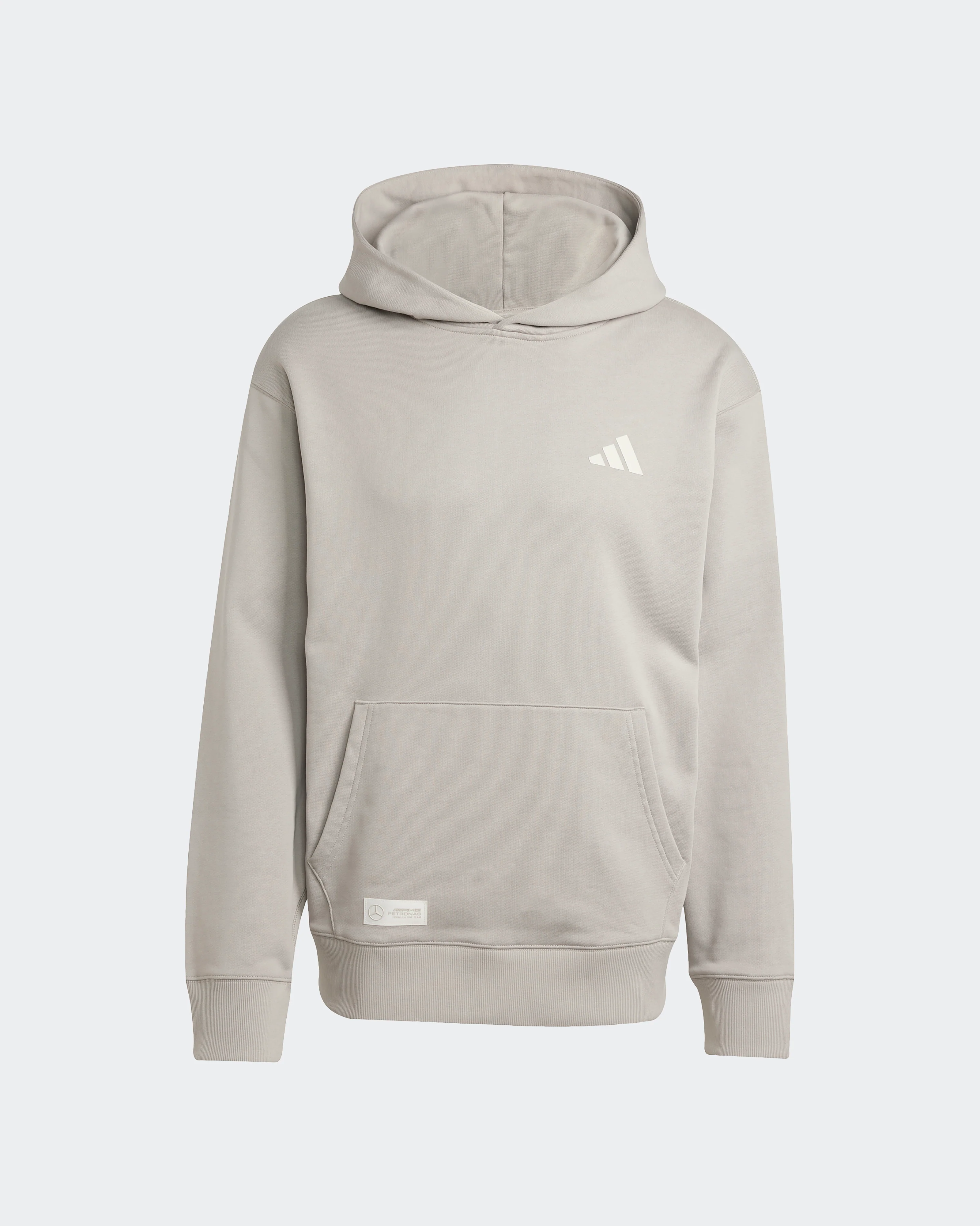 Mens Premium Sweat Hoody Beige - Image 5