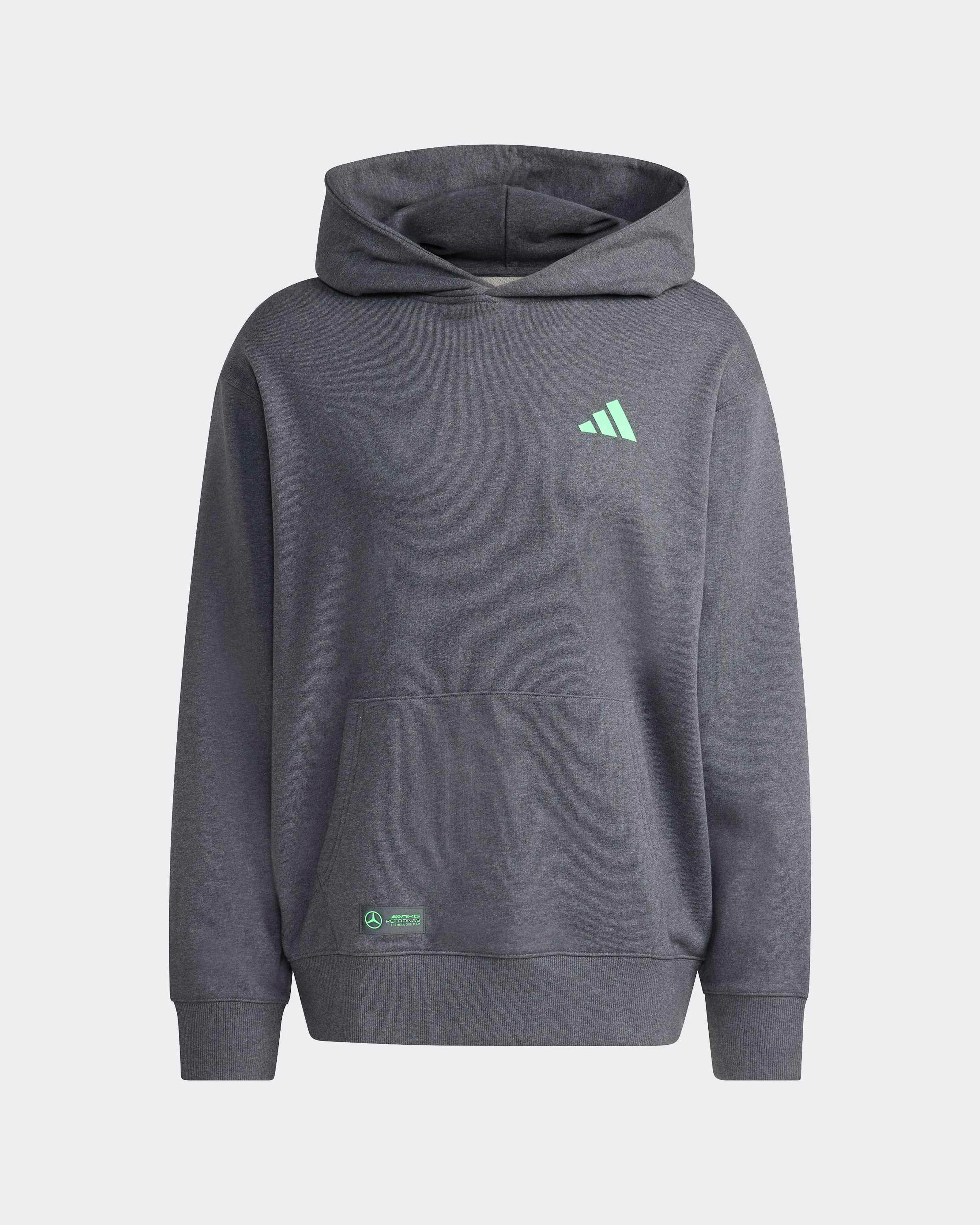 Mens Premium Sweat Hoody Grey - Image 6