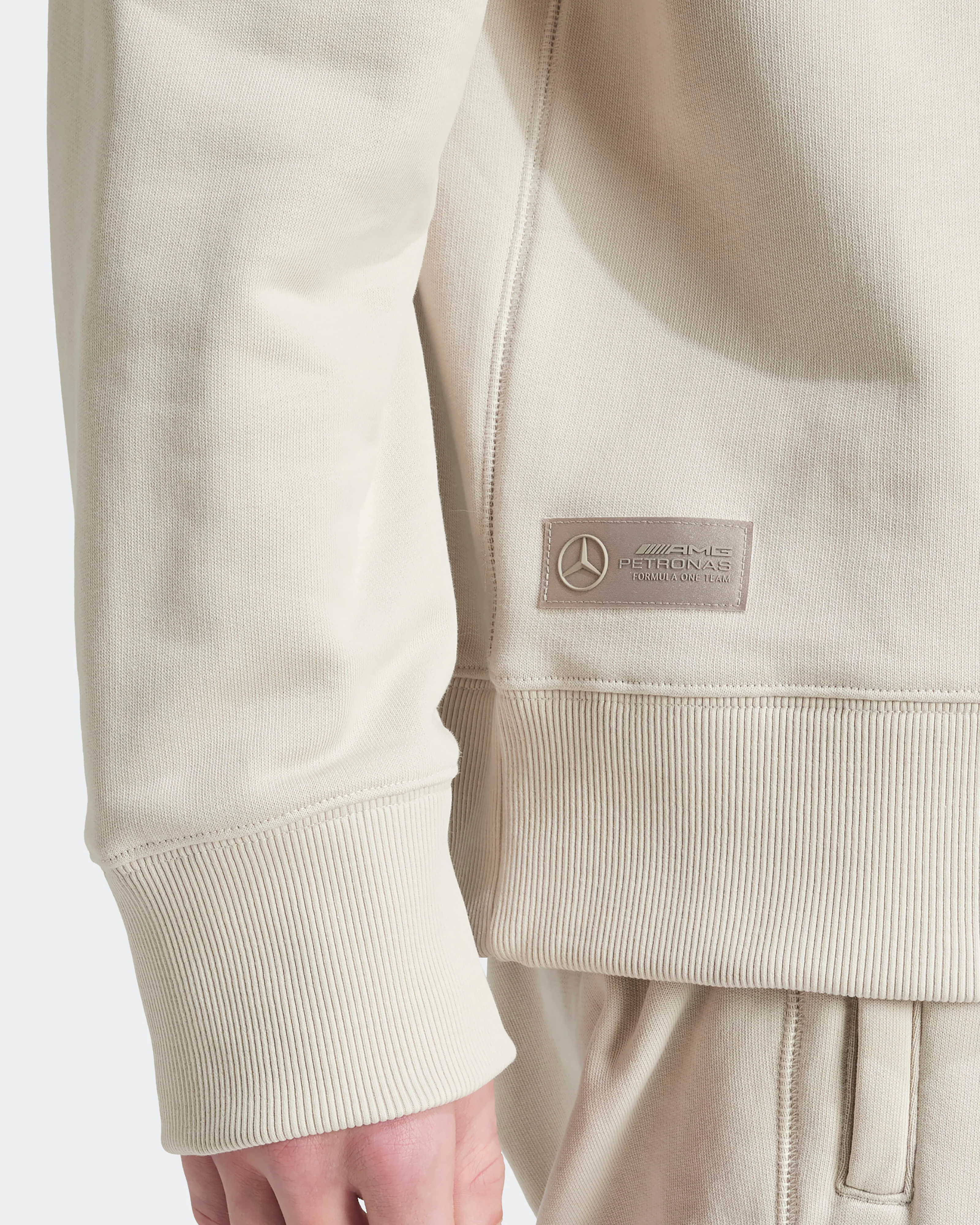 Mens Premium Sweat-Top Beige - Image 4