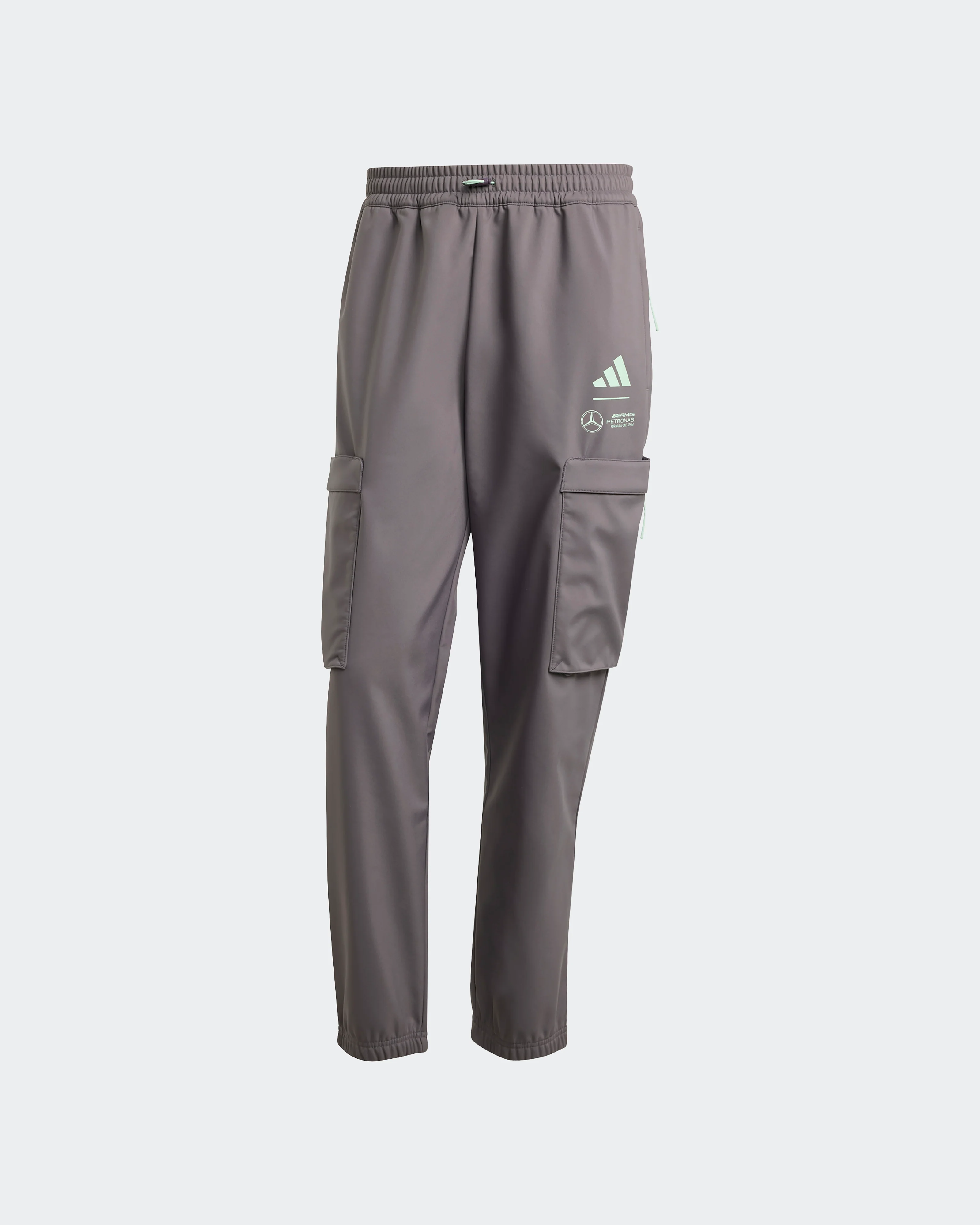 Mens Premium Woven Joggers Grey - Image 5