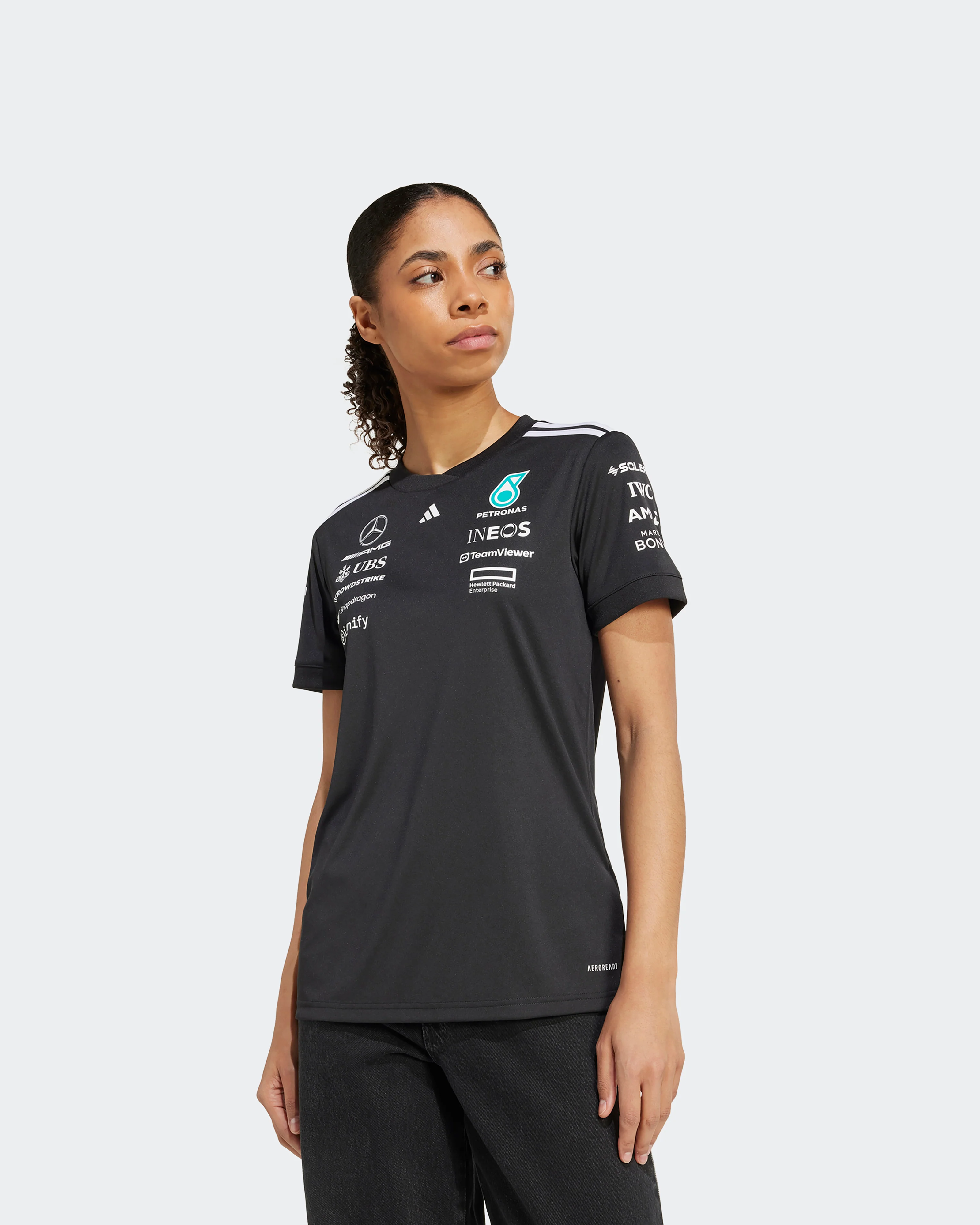 Womens 2025 Team Driver Tee Black - Image 3
