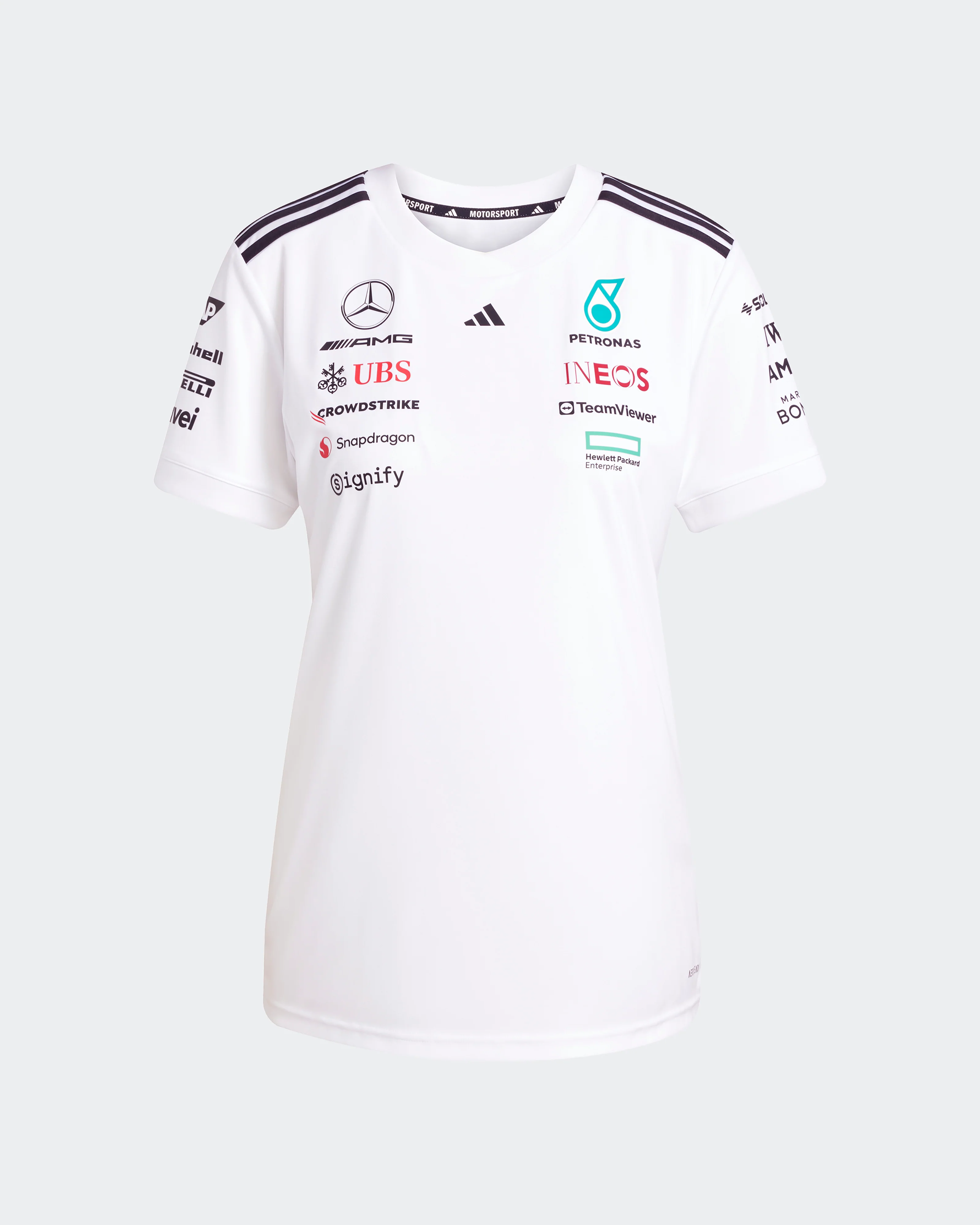 Womens 2025 Team Driver Tee White - Image 6