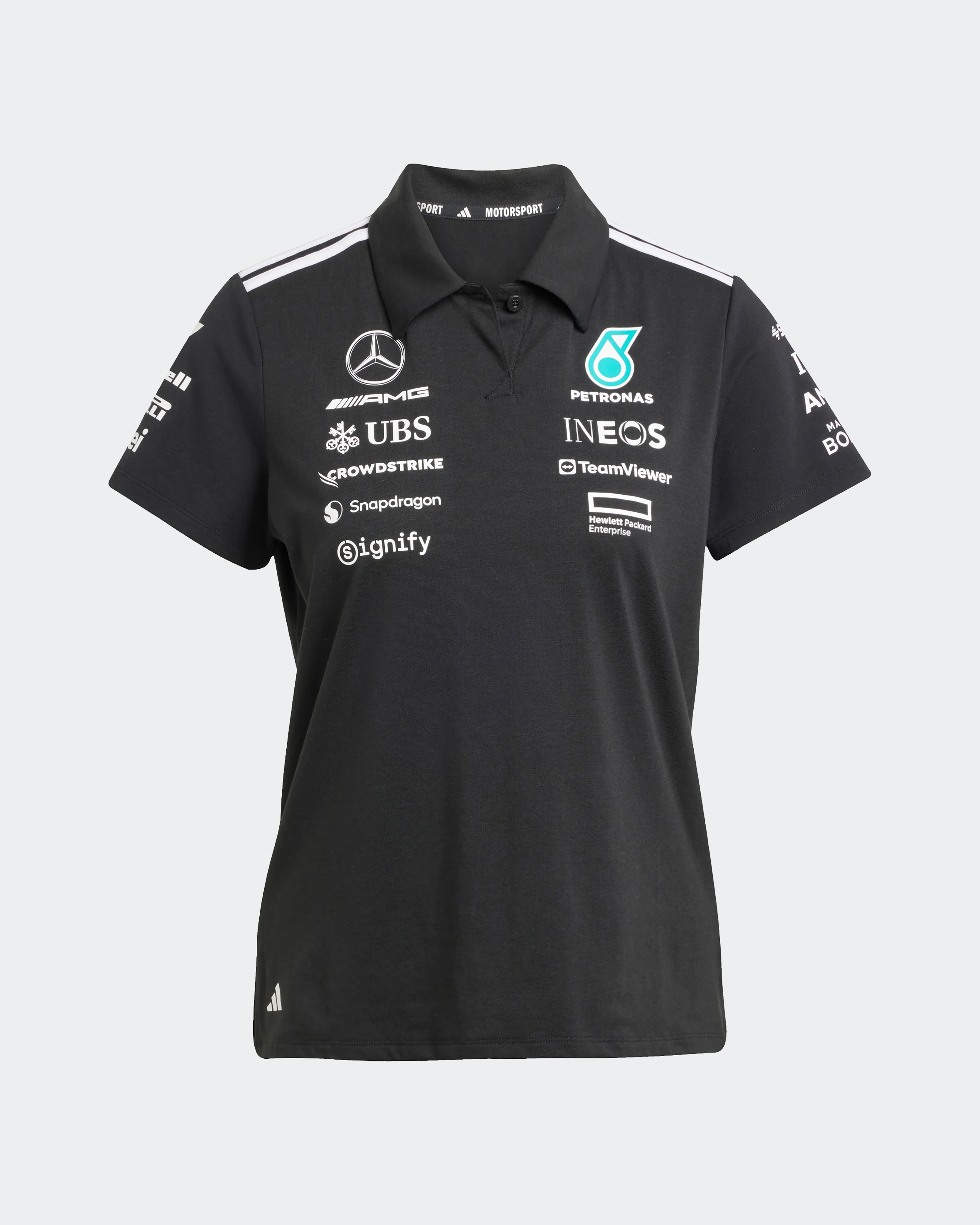 Womens 2025 Team Polo Black - Image 5