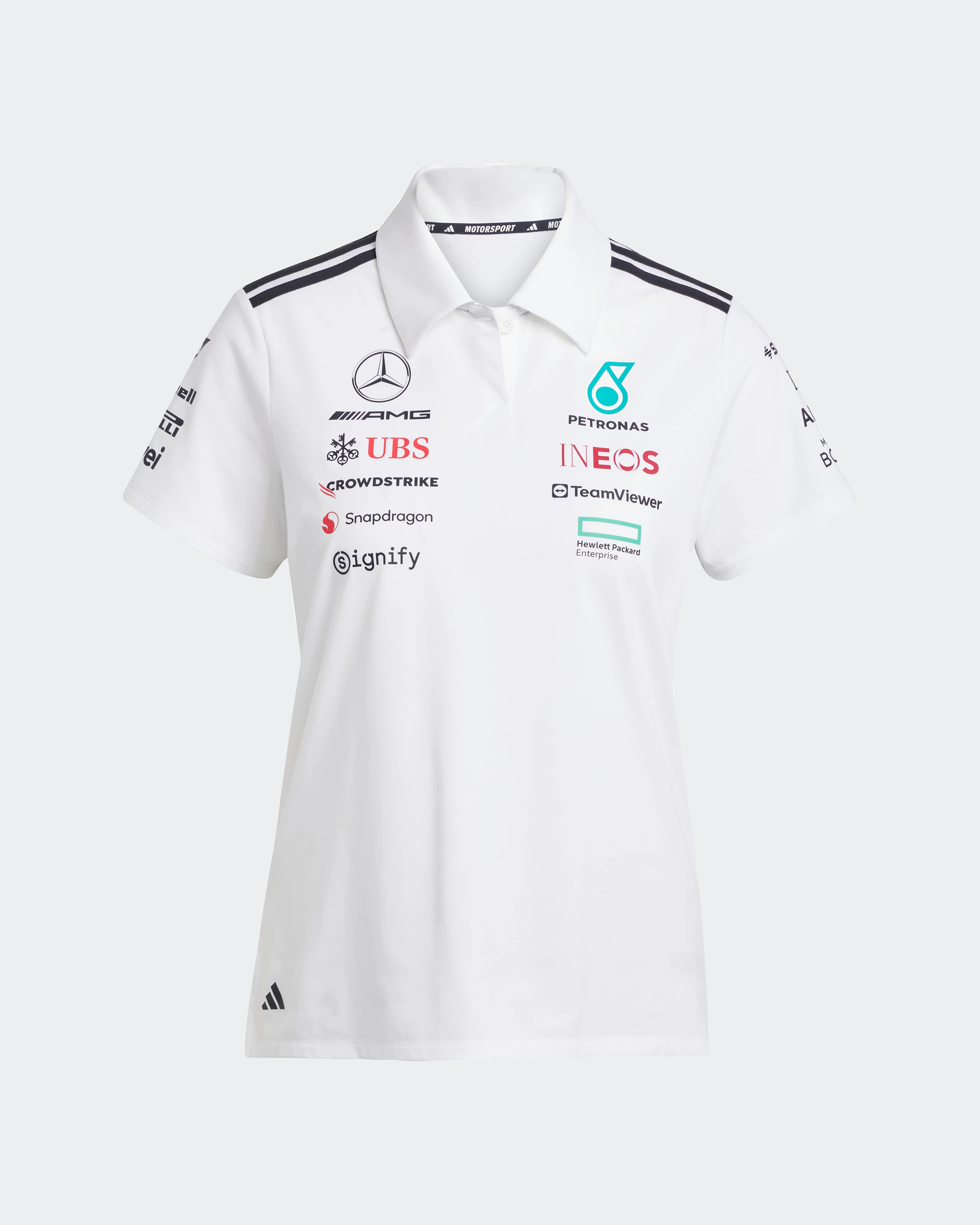 Womens 2025 Team Polo White - Image 5