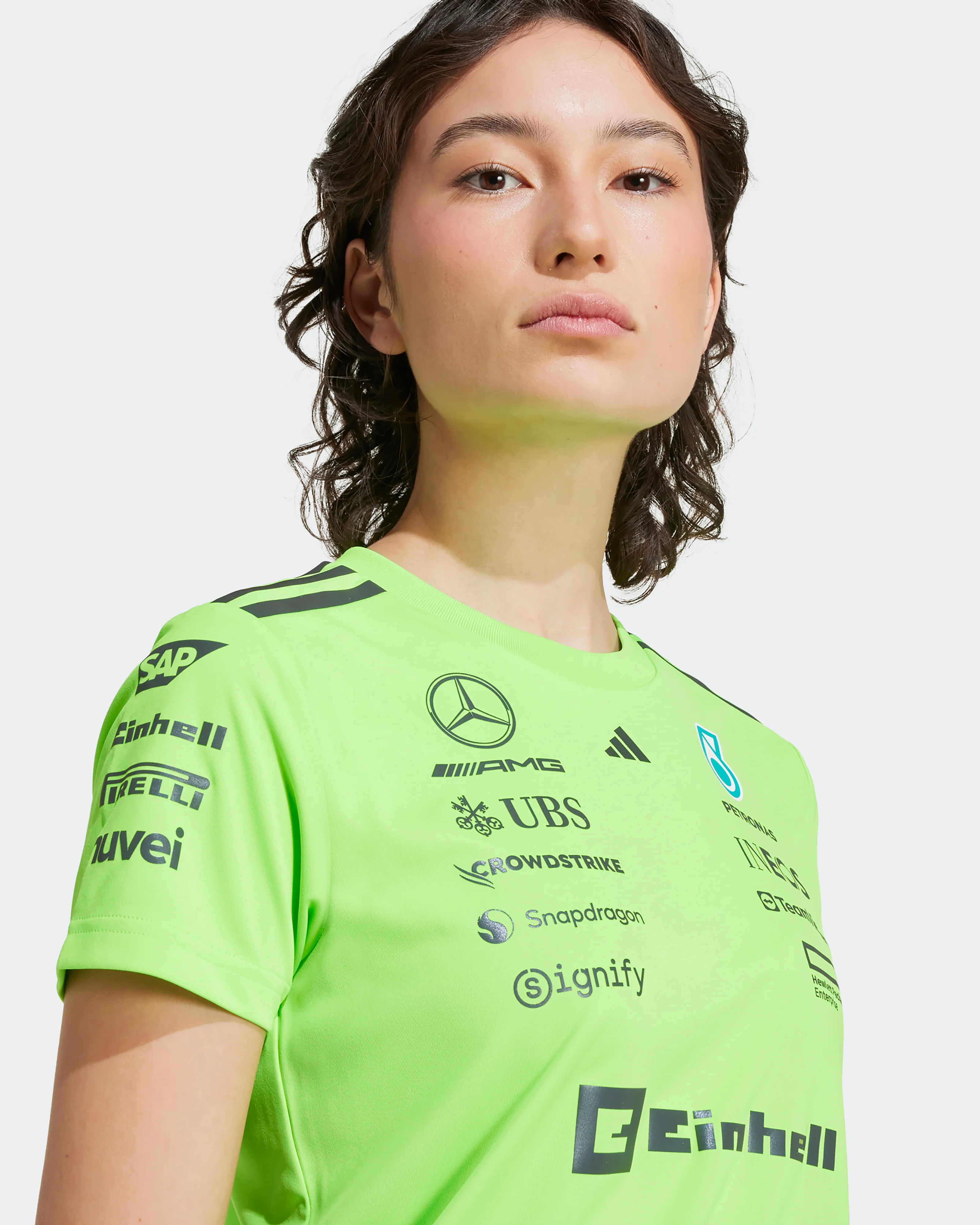 Womens 2025 Team Set Up Tee Green - Image 4