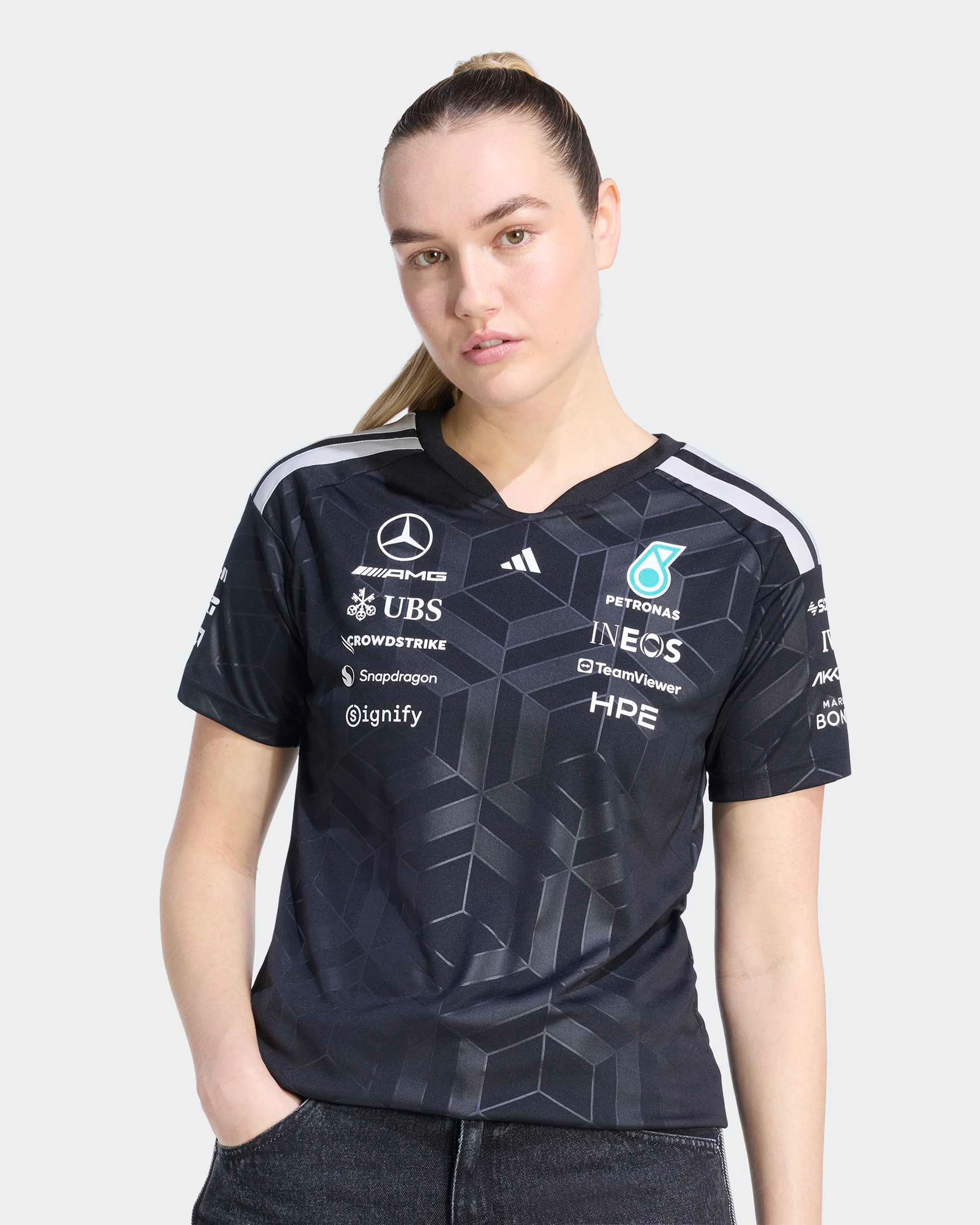 Womens 2026 Team Driver Tee Black - Image 3