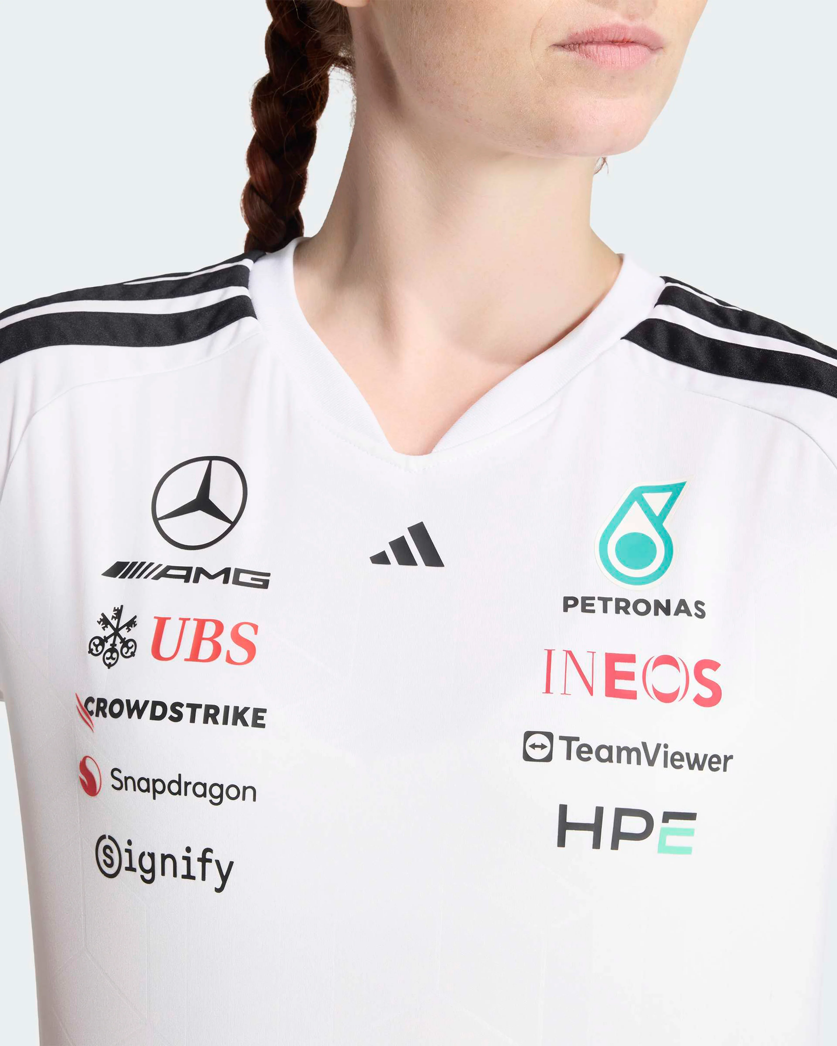 Womens 2026 Team Driver Tee White - Image 3