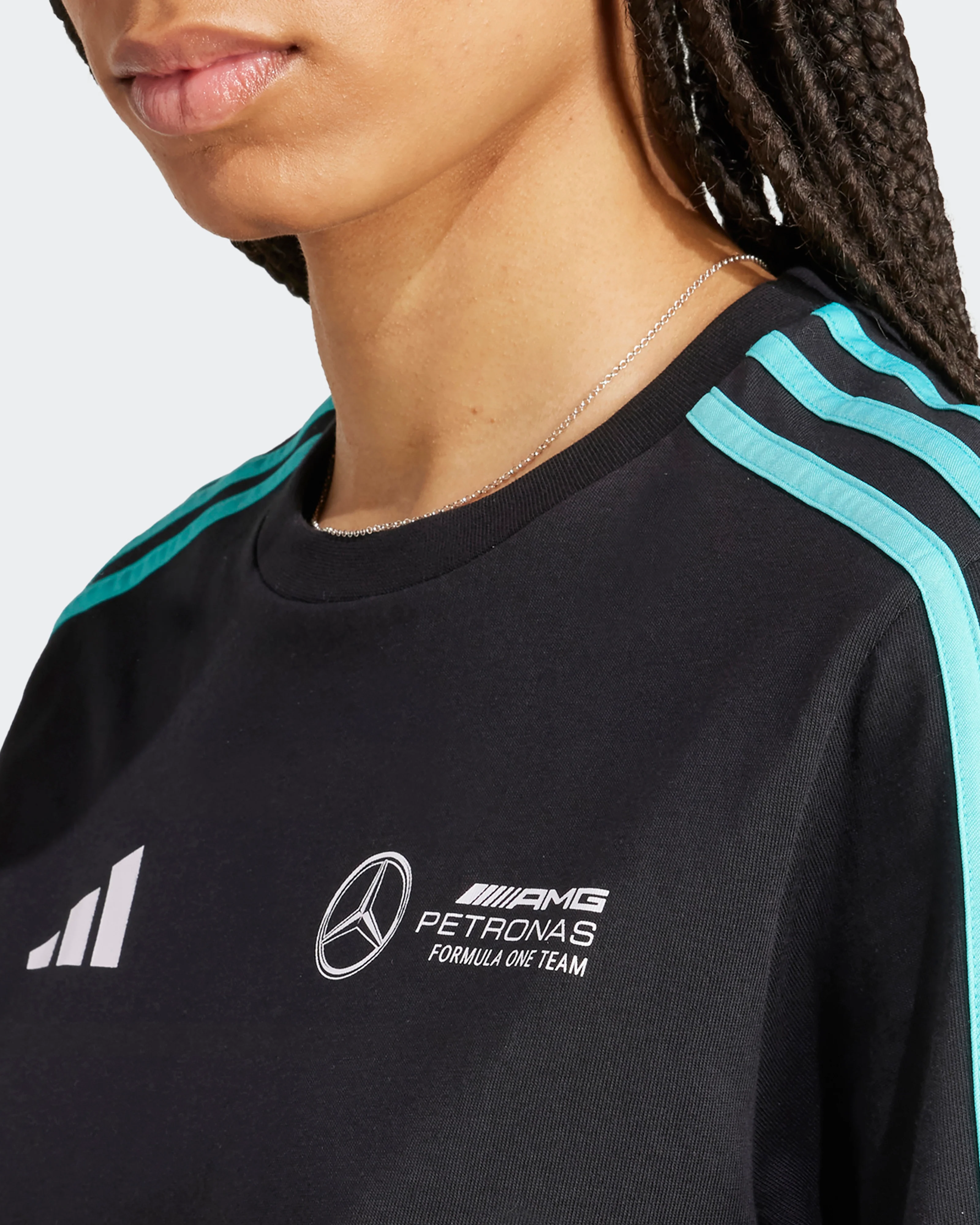 Womens DNA Tee Dress Black - Image 4