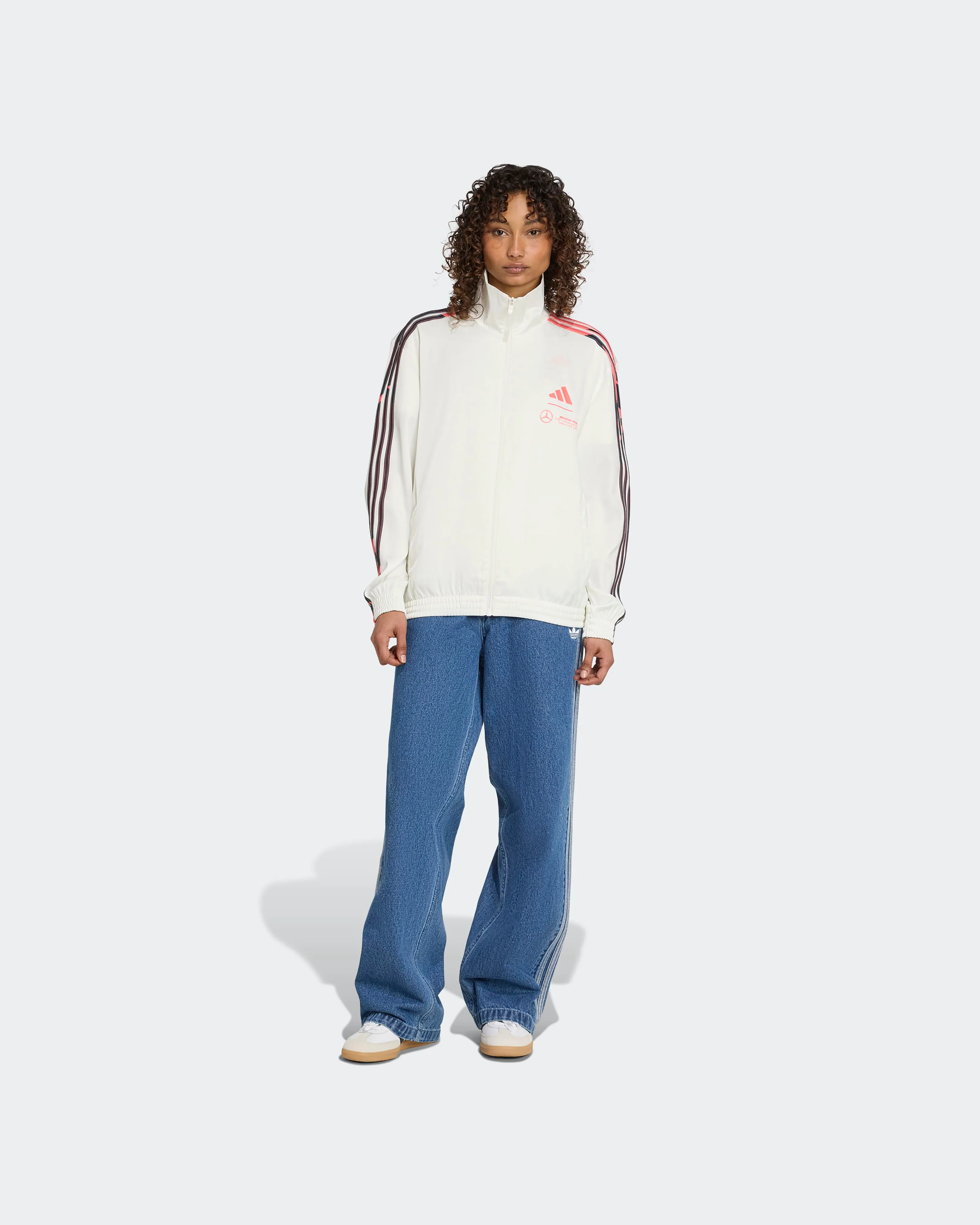 Womens Miami Track Top White - Image 3