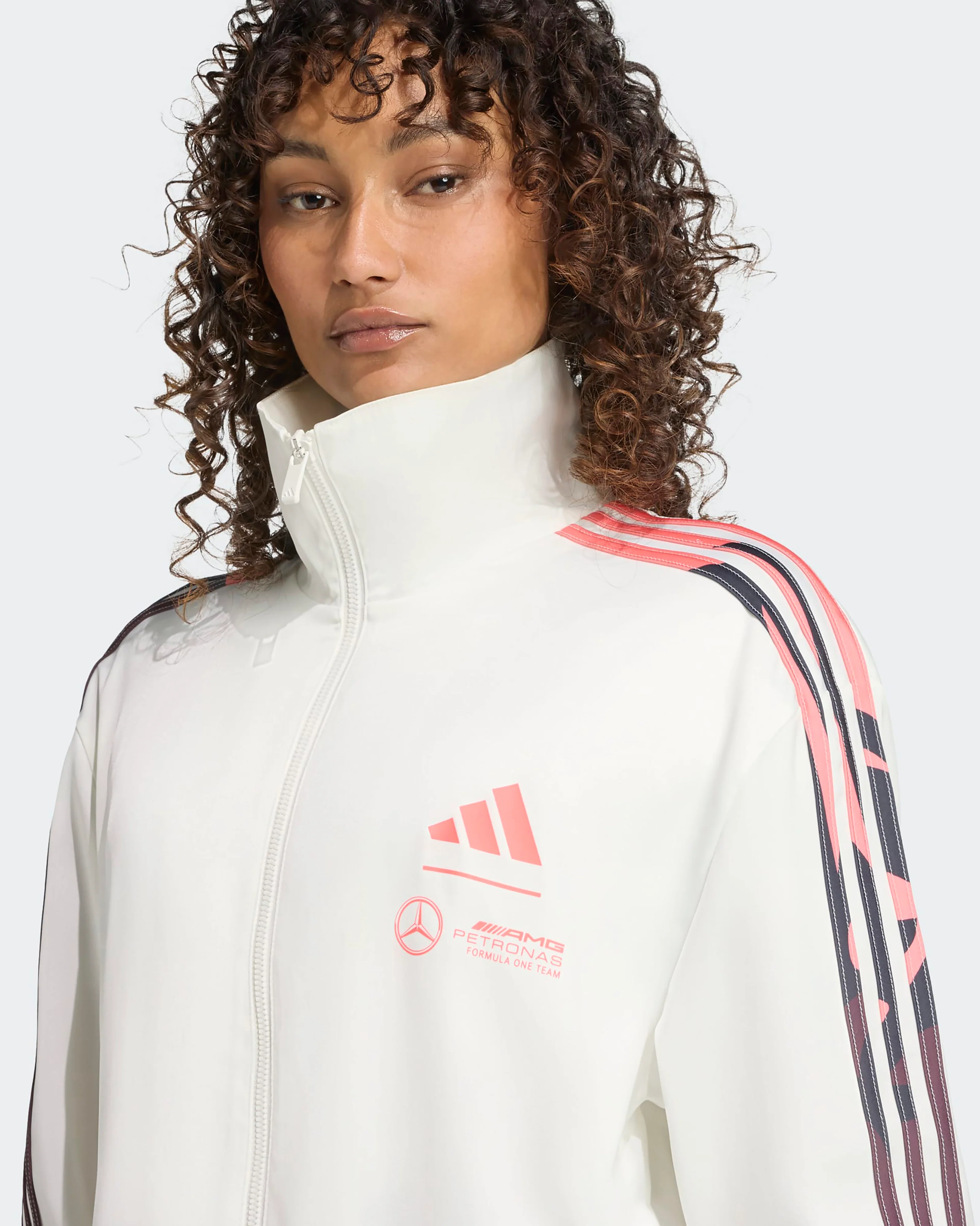 Womens Miami Track Top White - Image 4