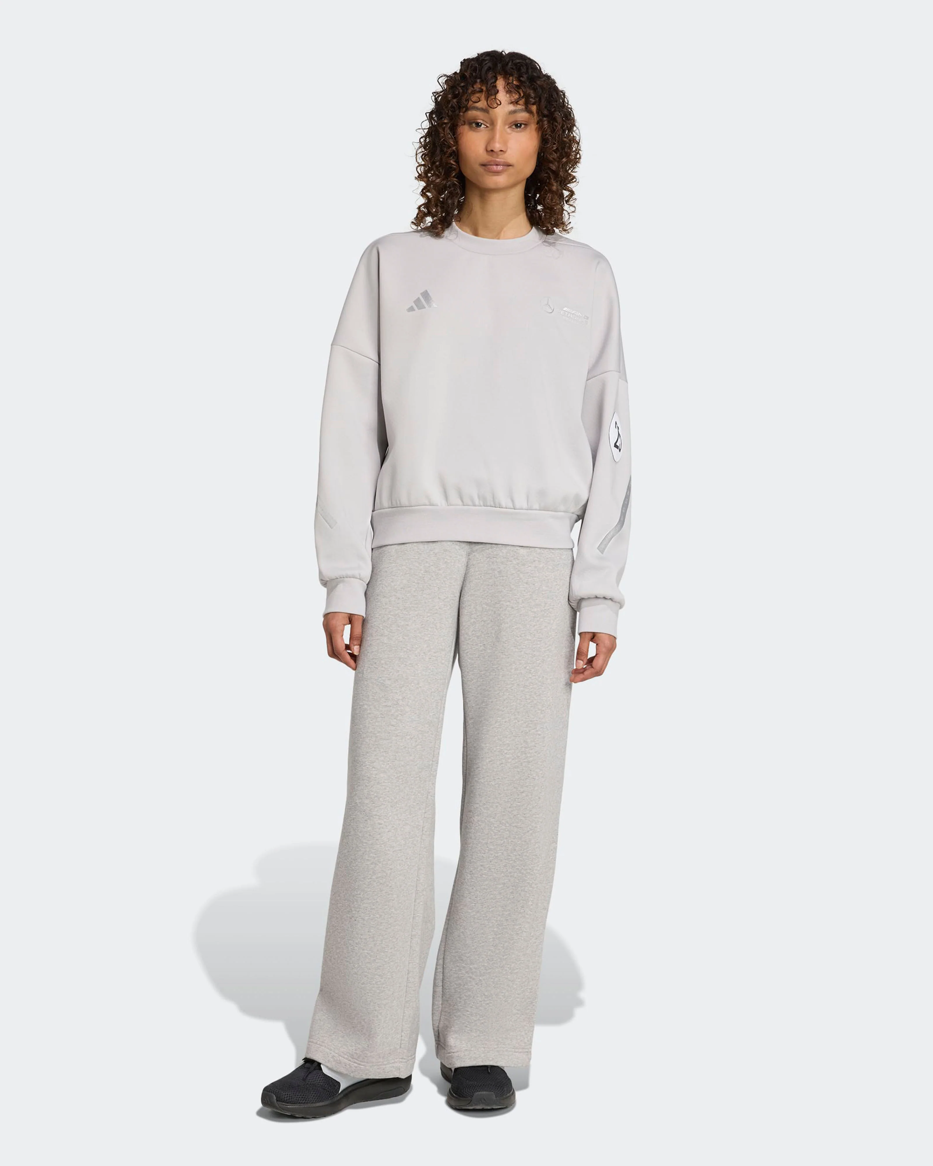 Womens Silver Arrows Sweatshirt Grey - Image 4