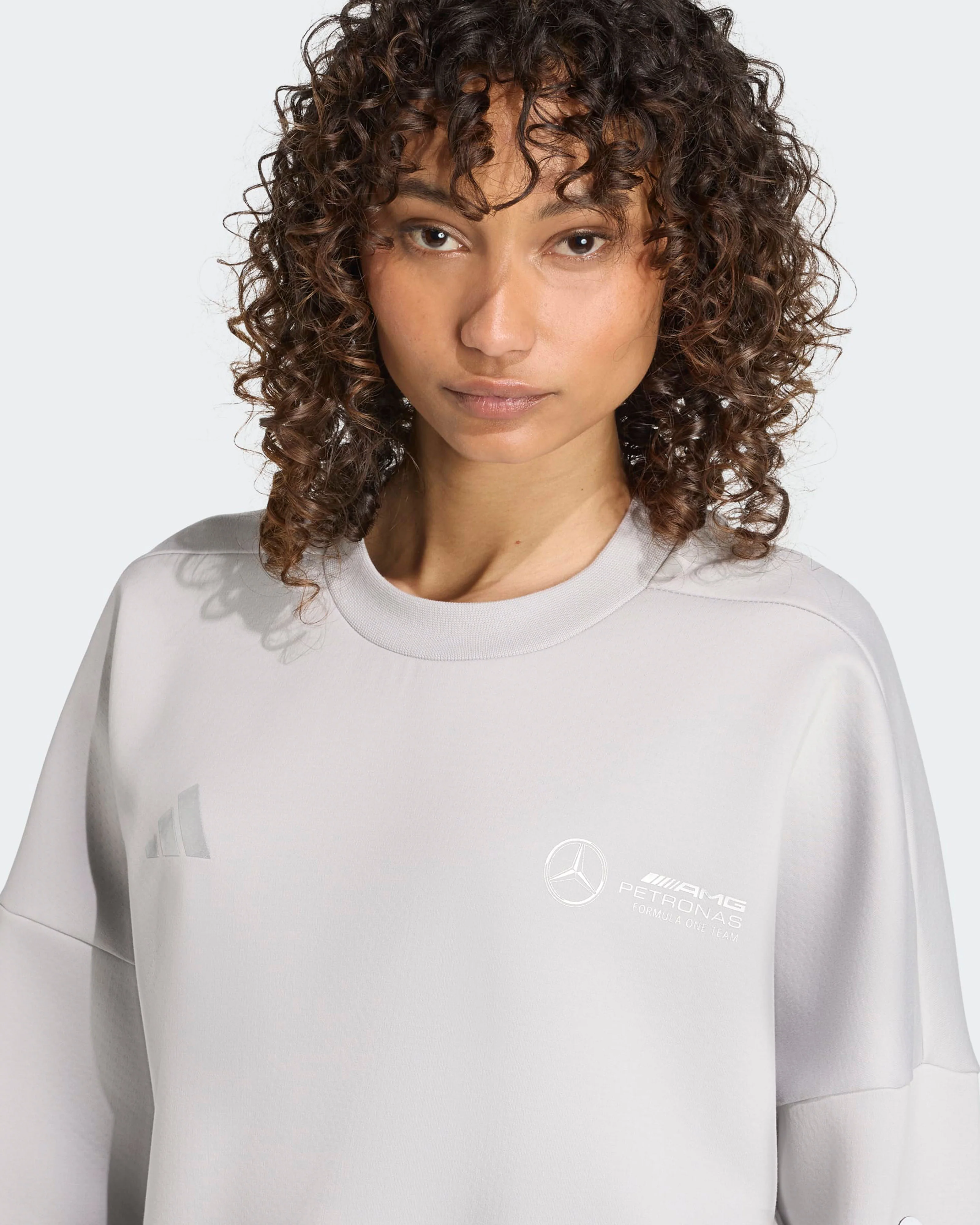 Womens Silver Arrows Sweatshirt Grey - Image 5